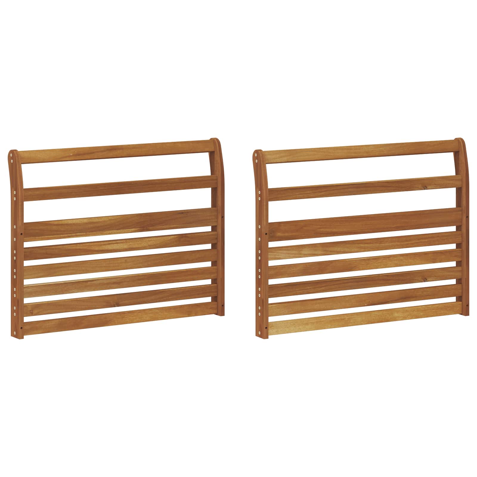 Armrest Natural Solid Wood 78.5x8x60cm