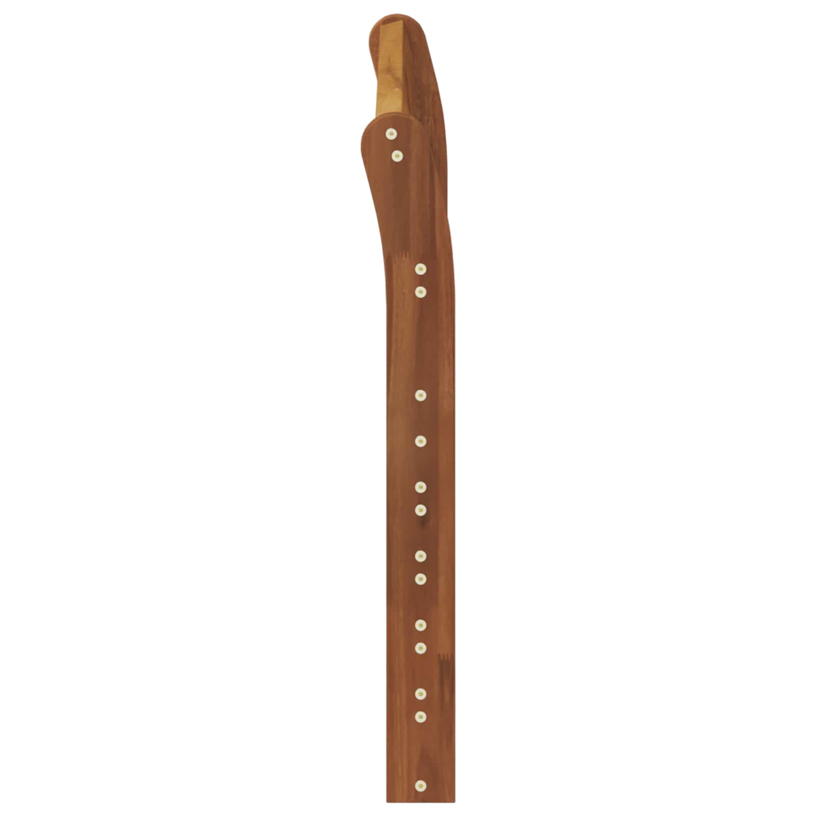 Armrest Natural Solid Wood 78.5x8x60cm