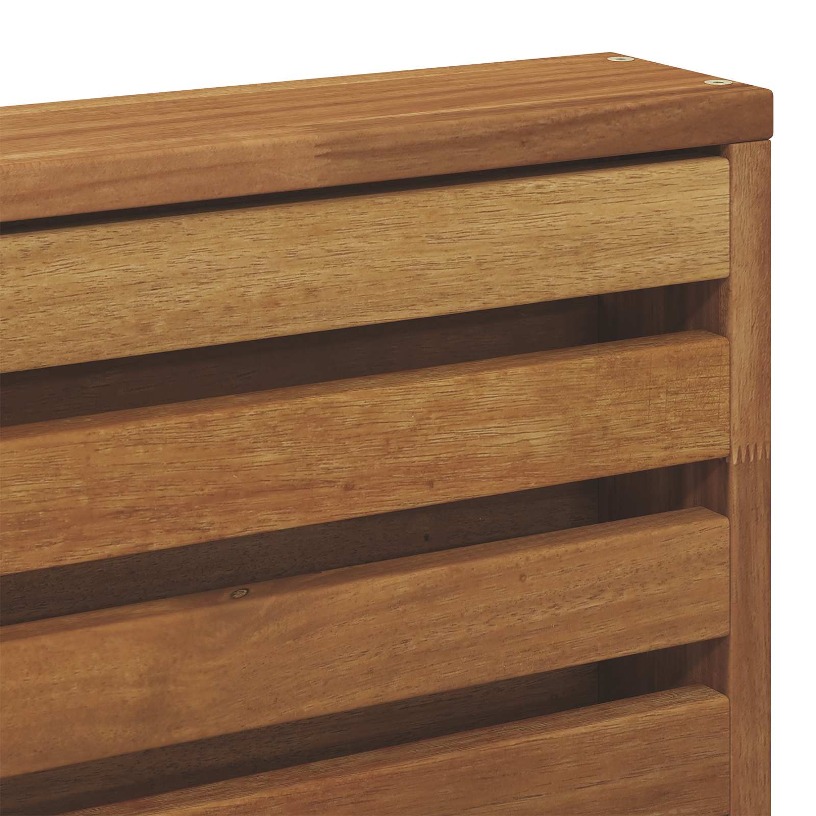 Armrest Natural Solid Wood 78.5x10x61cm