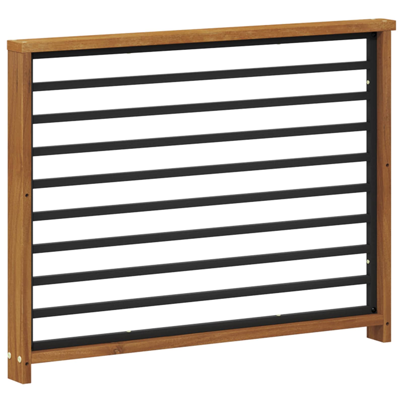 Armrest Natural Solid Wood 80x6x61cm