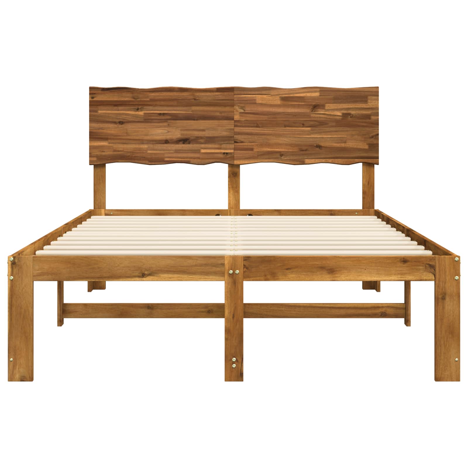 Timber Double Bed Frame Natural 150x200cm
