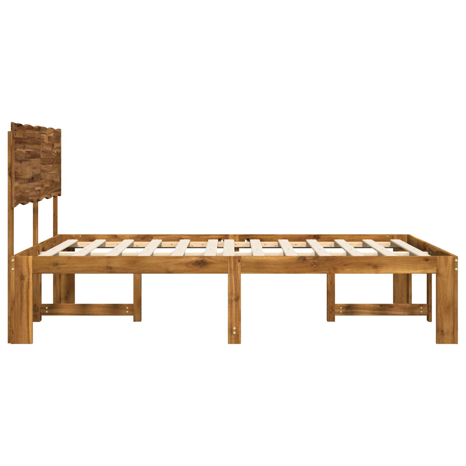 Timber Double Bed Frame Natural 150x200cm
