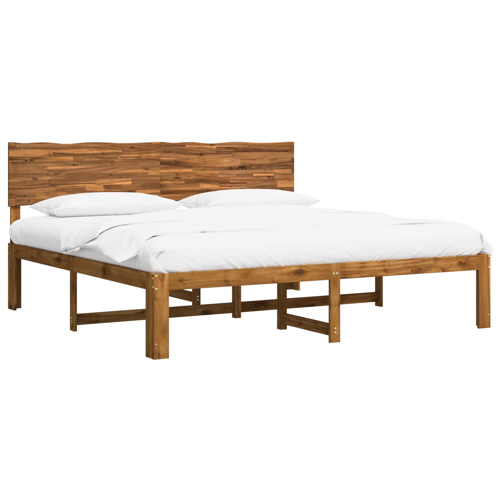 Timber Double Bed Frame Natural 180x200cm