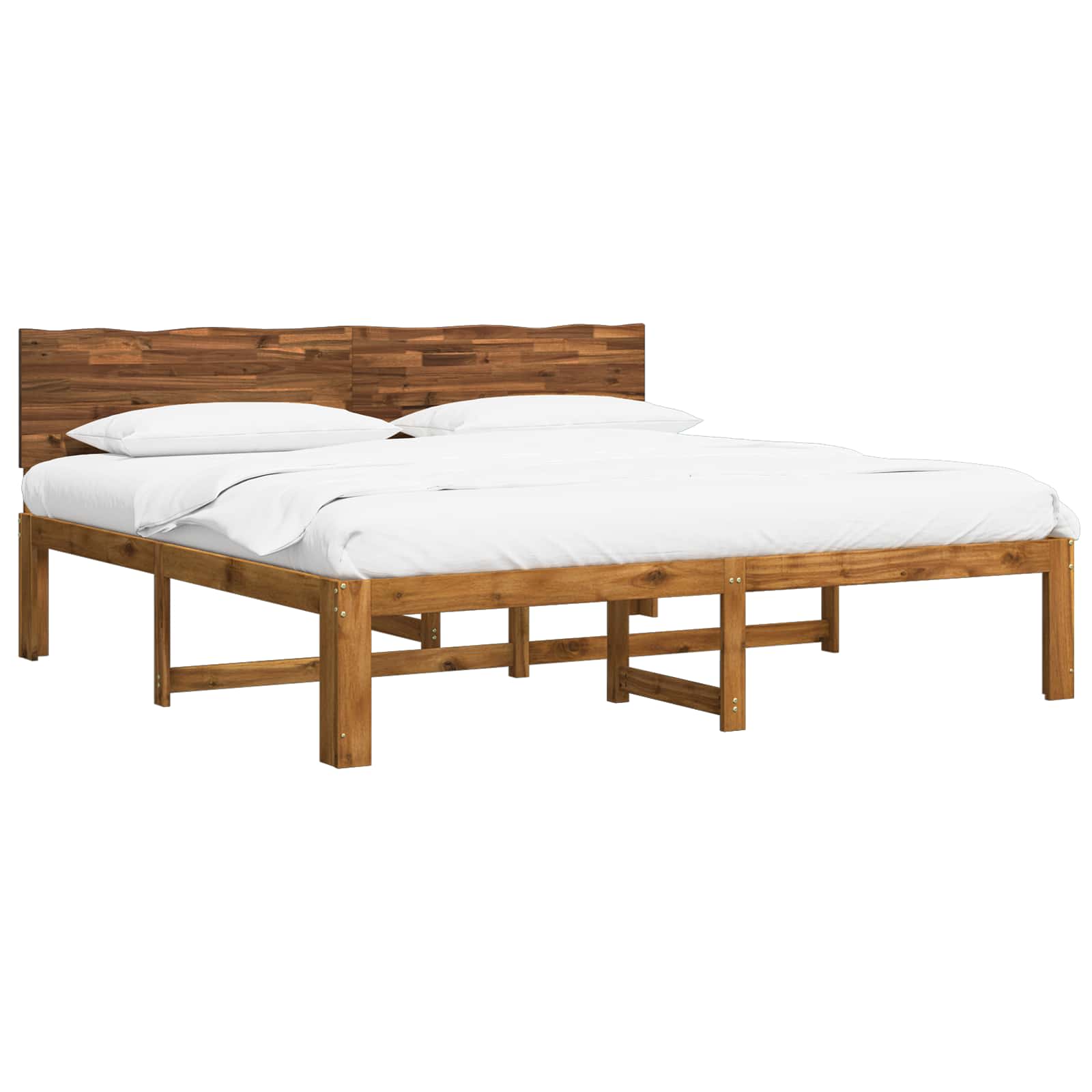 Double Bed Frame Natural Timber 180x200cm