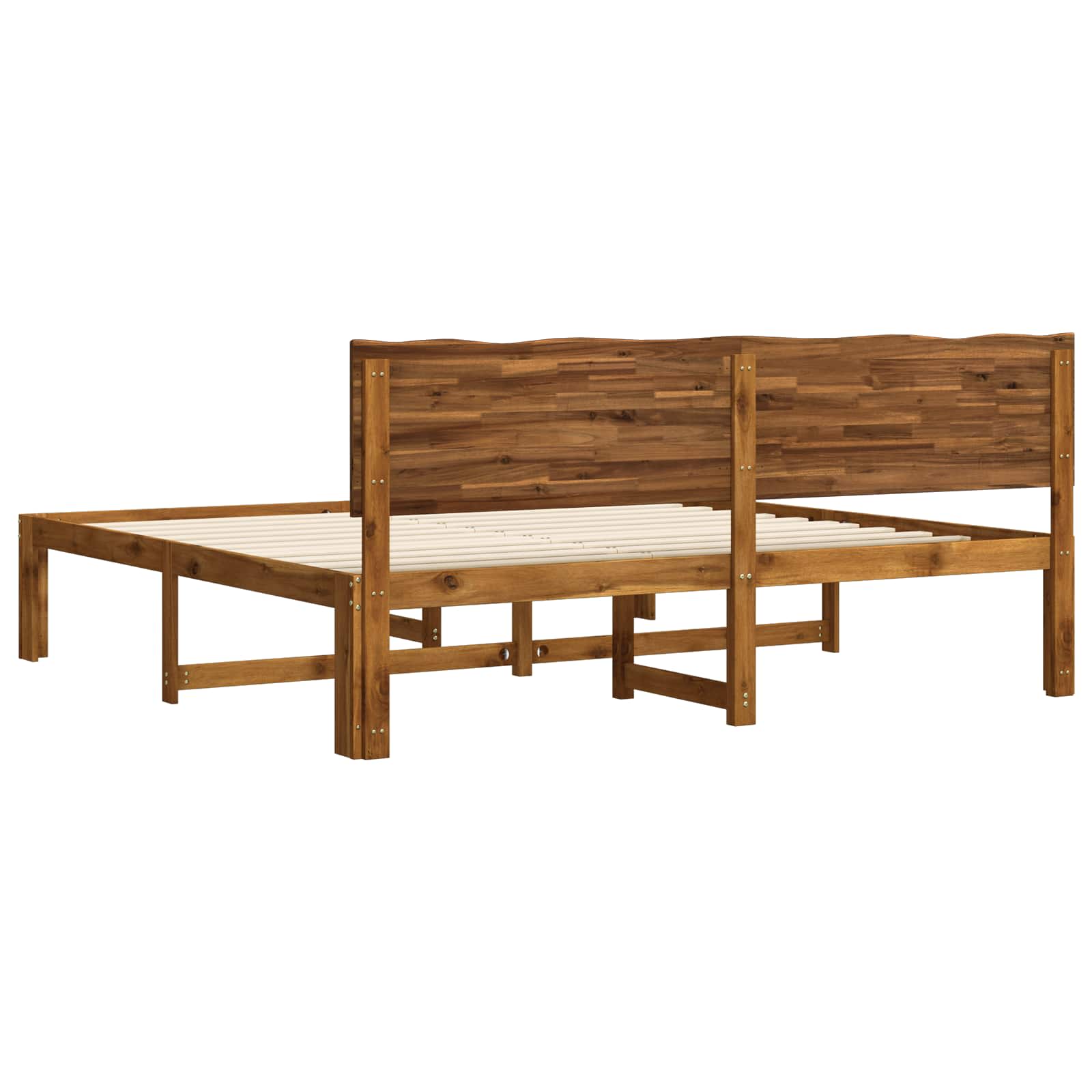 Double Bed Frame Natural Timber 180x200cm