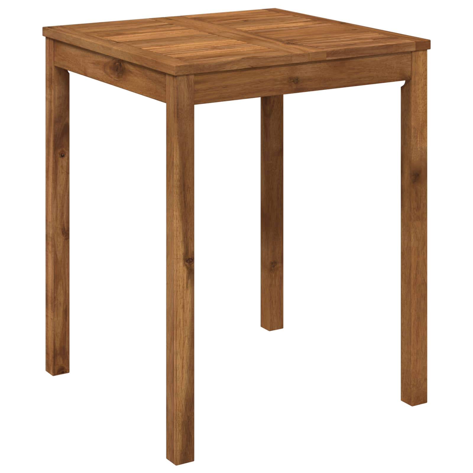 Garden Table Natural Wood 60x60.5x75cm