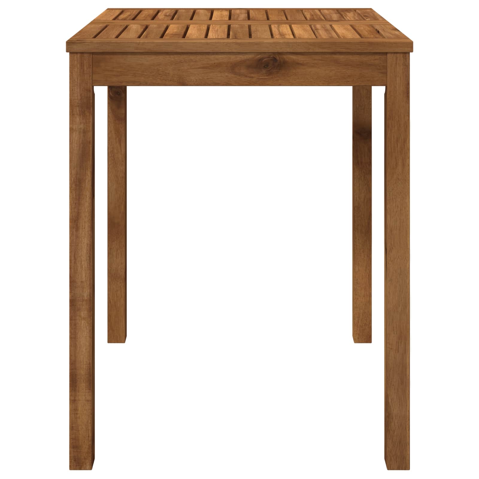 Garden Table Natural Wood 60x60.5x75cm