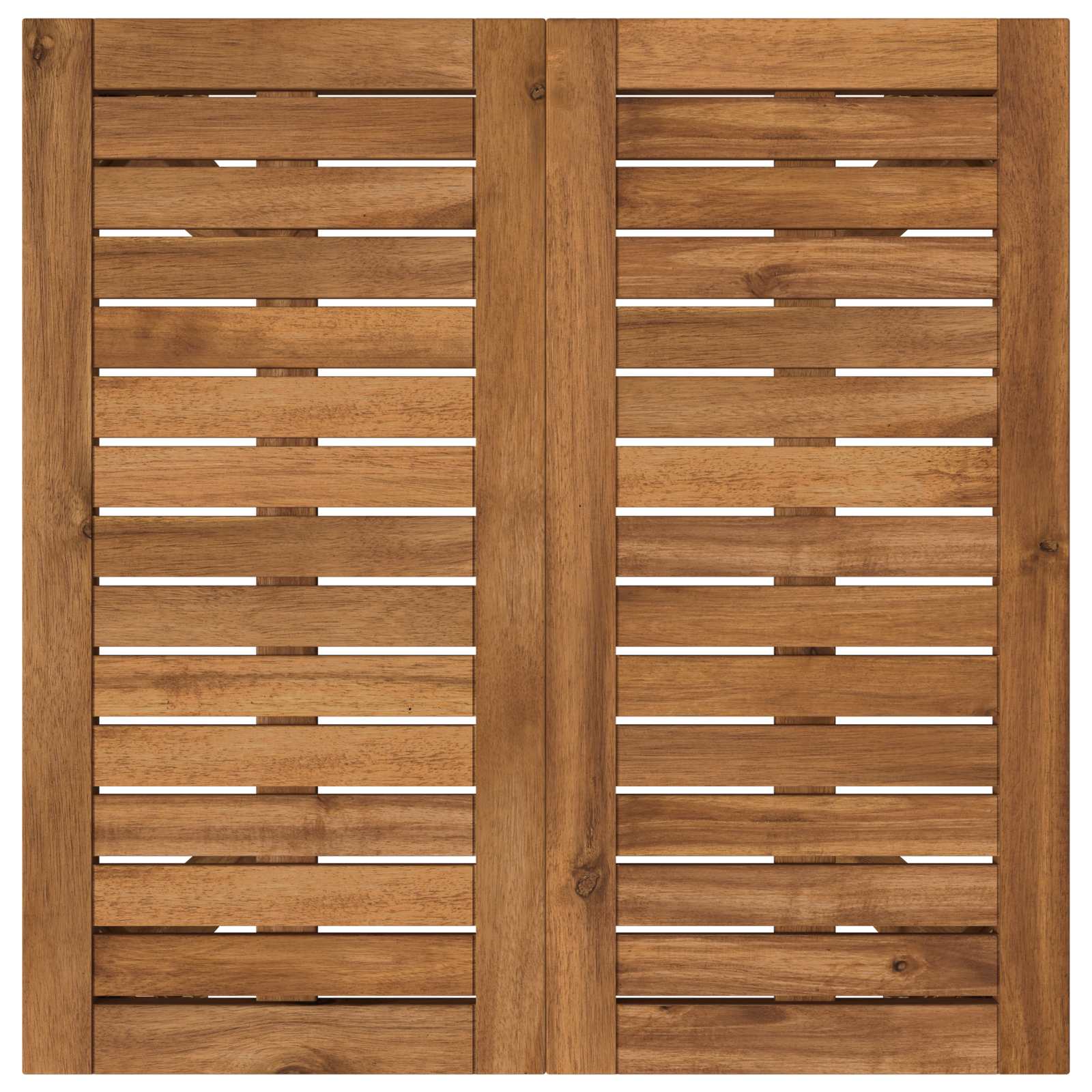 Garden Table Natural Wood 60x60.5x75cm