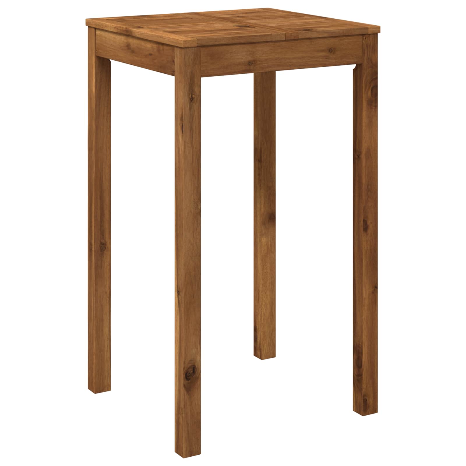 Outdoor Bar Table Natural Wood 60x60.5x105cm