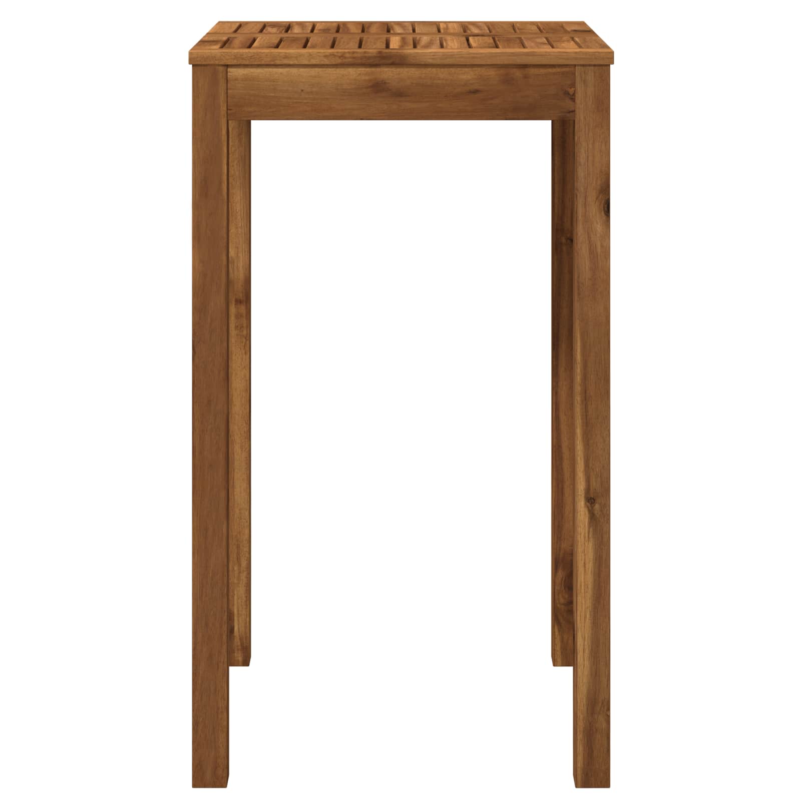 Outdoor Bar Table Natural Wood 60x60.5x105cm