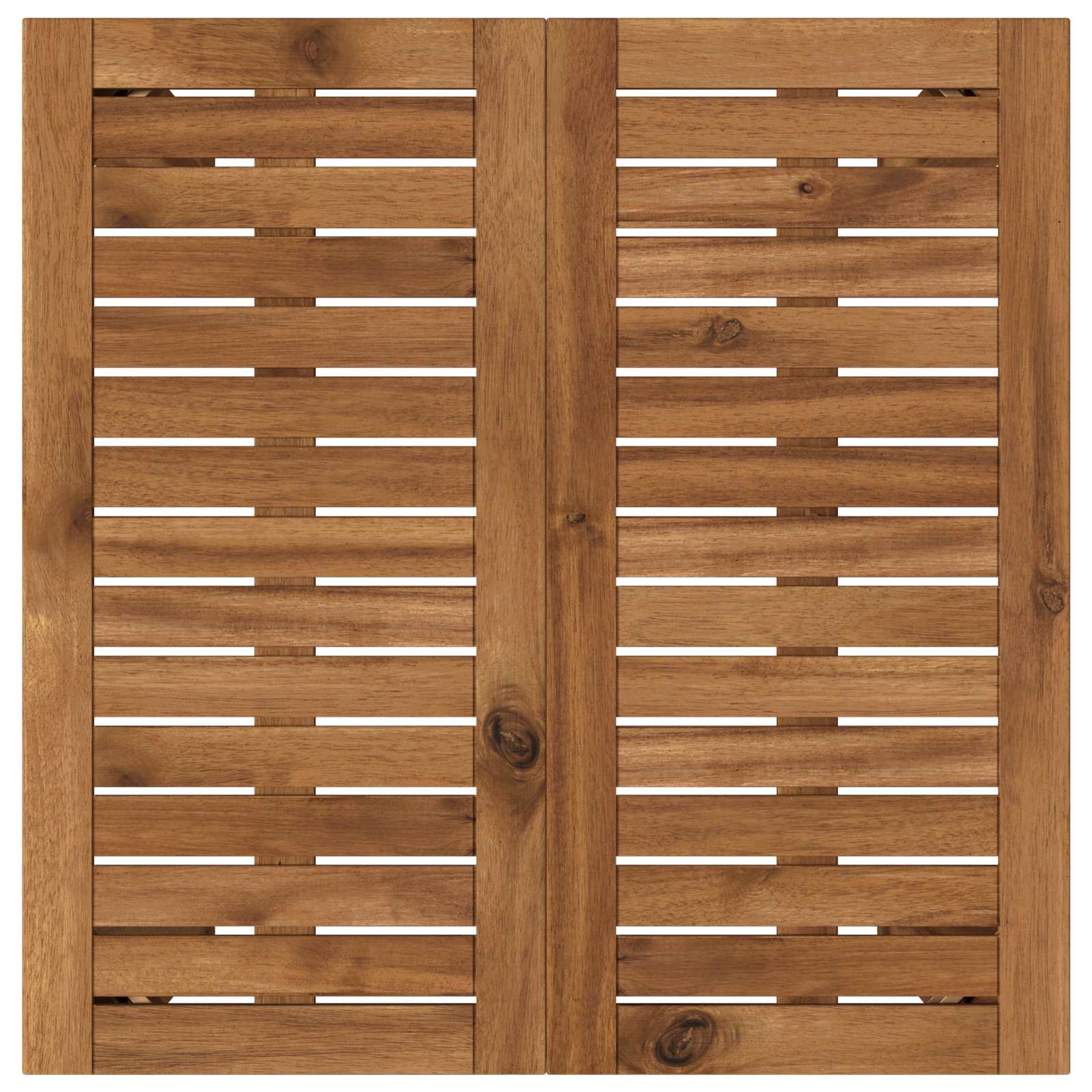 Outdoor Bar Table Natural Wood 60x60.5x105cm