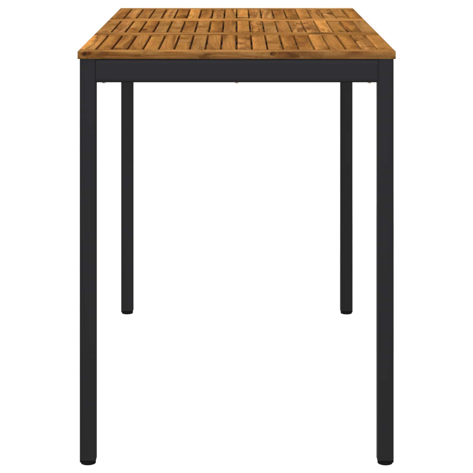 Outdoor Bar Table Natural Wood 141x80.5x105cm