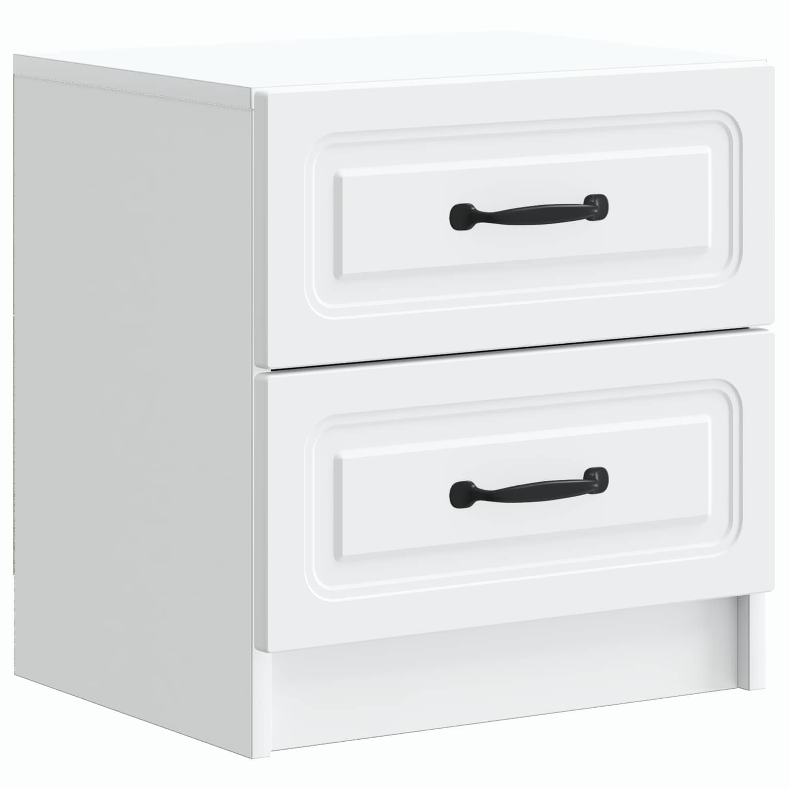 White Bedside Cabinet Engineered Wood | Simpledeals