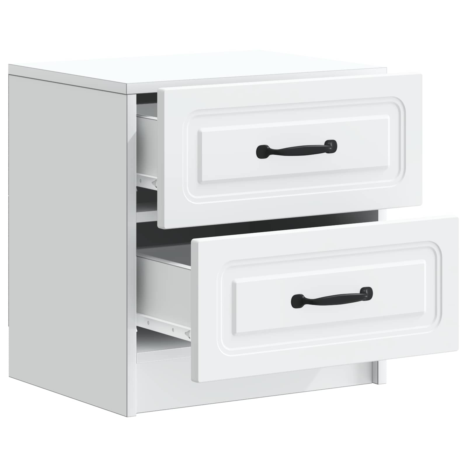 White Bedside Cabinet Engineered Wood | Simpledeals