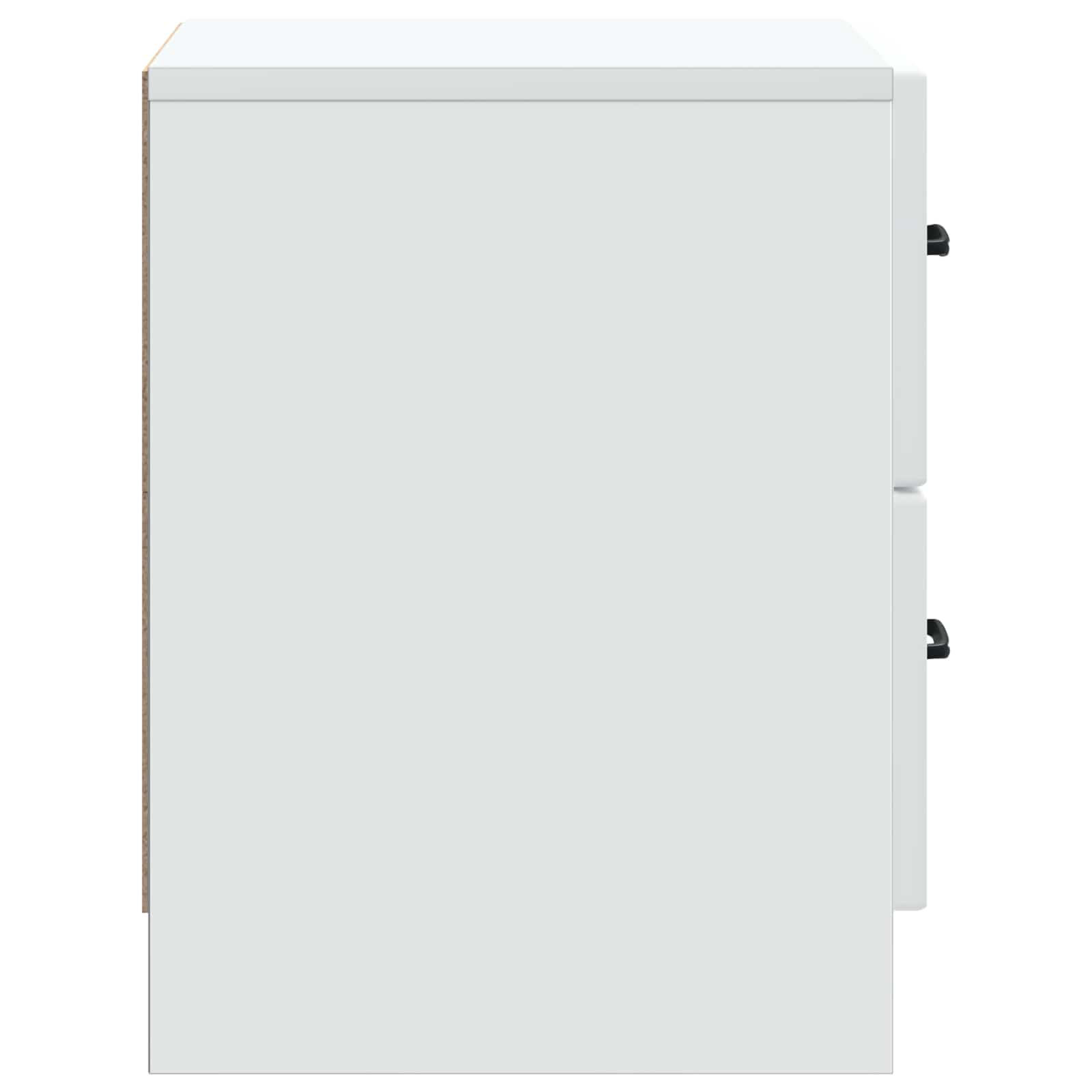White Bedside Cabinet Engineered Wood | Simpledeals