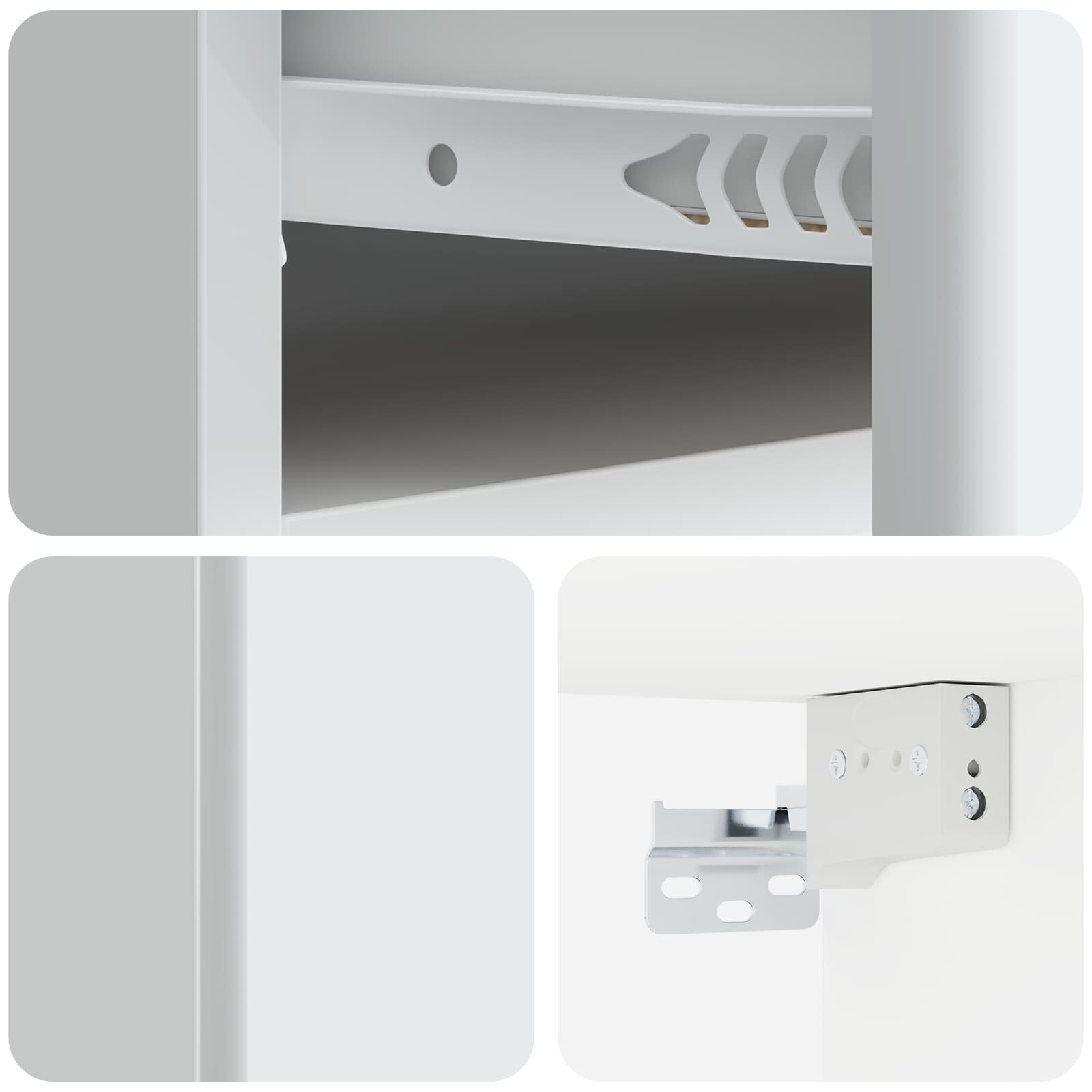 Wall-Mounted Bedside Cabinet White | Simpledeals