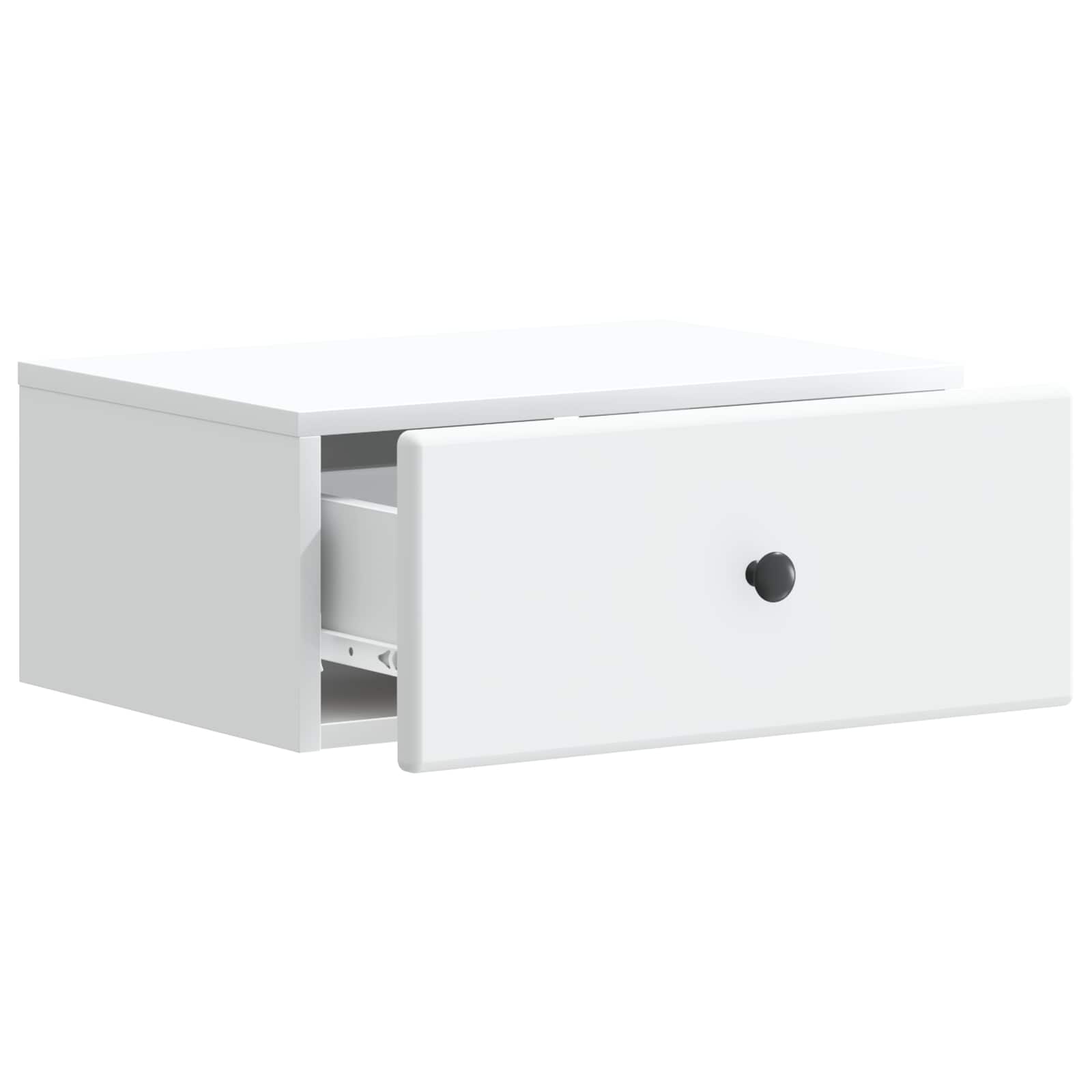 Wall-Mounted Bedside Cabinet White | Simpledeals