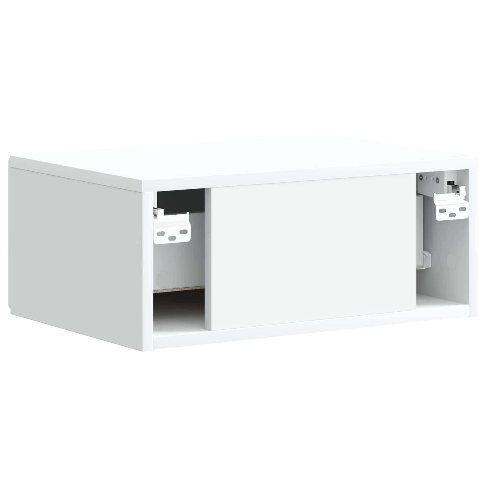 Wall-Mounted Bedside Cabinet White | Simpledeals