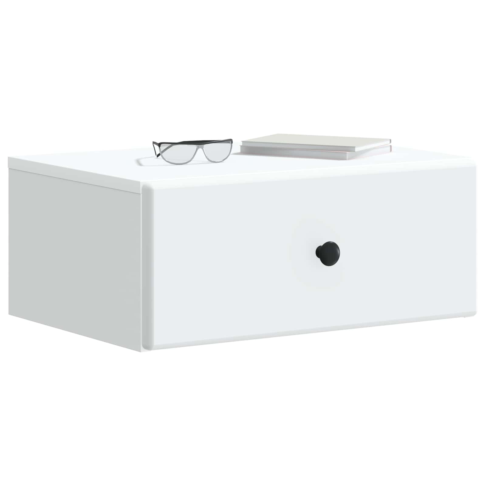 Wall-Mounted Bedside Cabinet White | Simpledeals