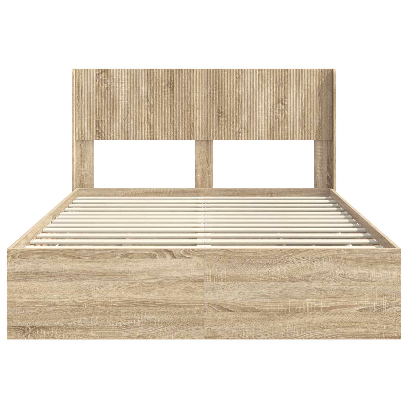 Storage Bed Frame Brown 156.5 cm x 203 cm x 100 cm