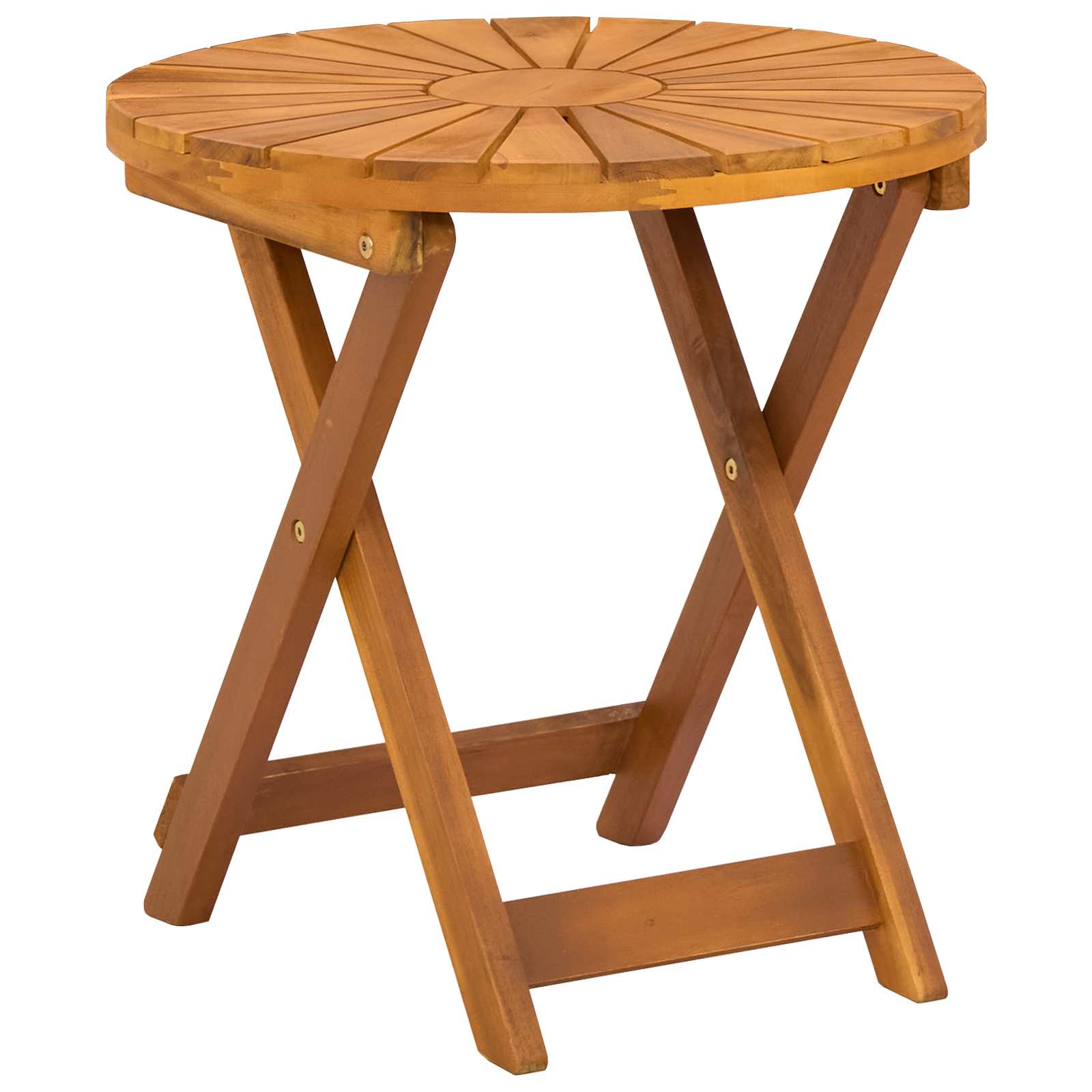 Round Bistro Table Natural Wood 45x45cm
