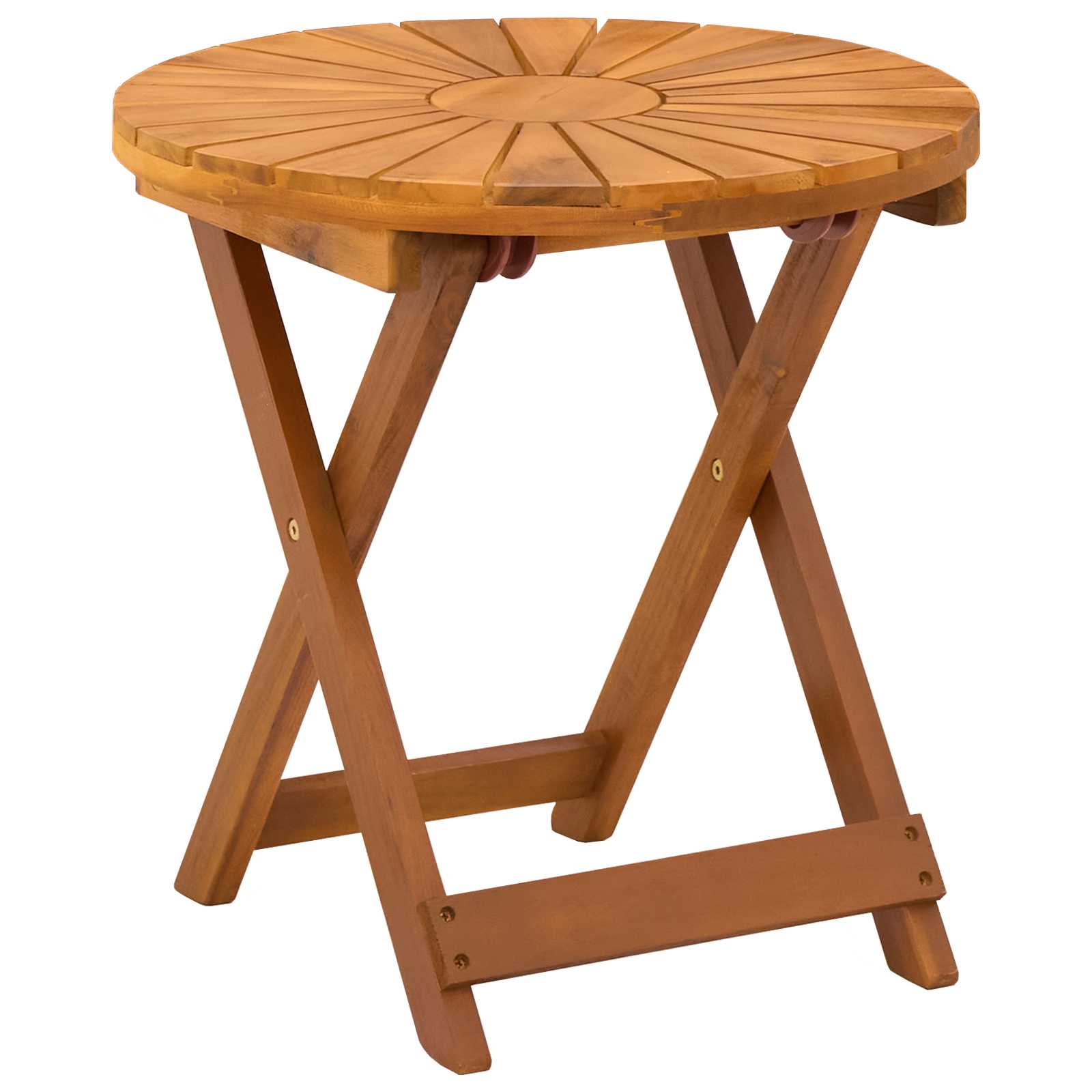 Round Bistro Table Natural Wood 45x45cm