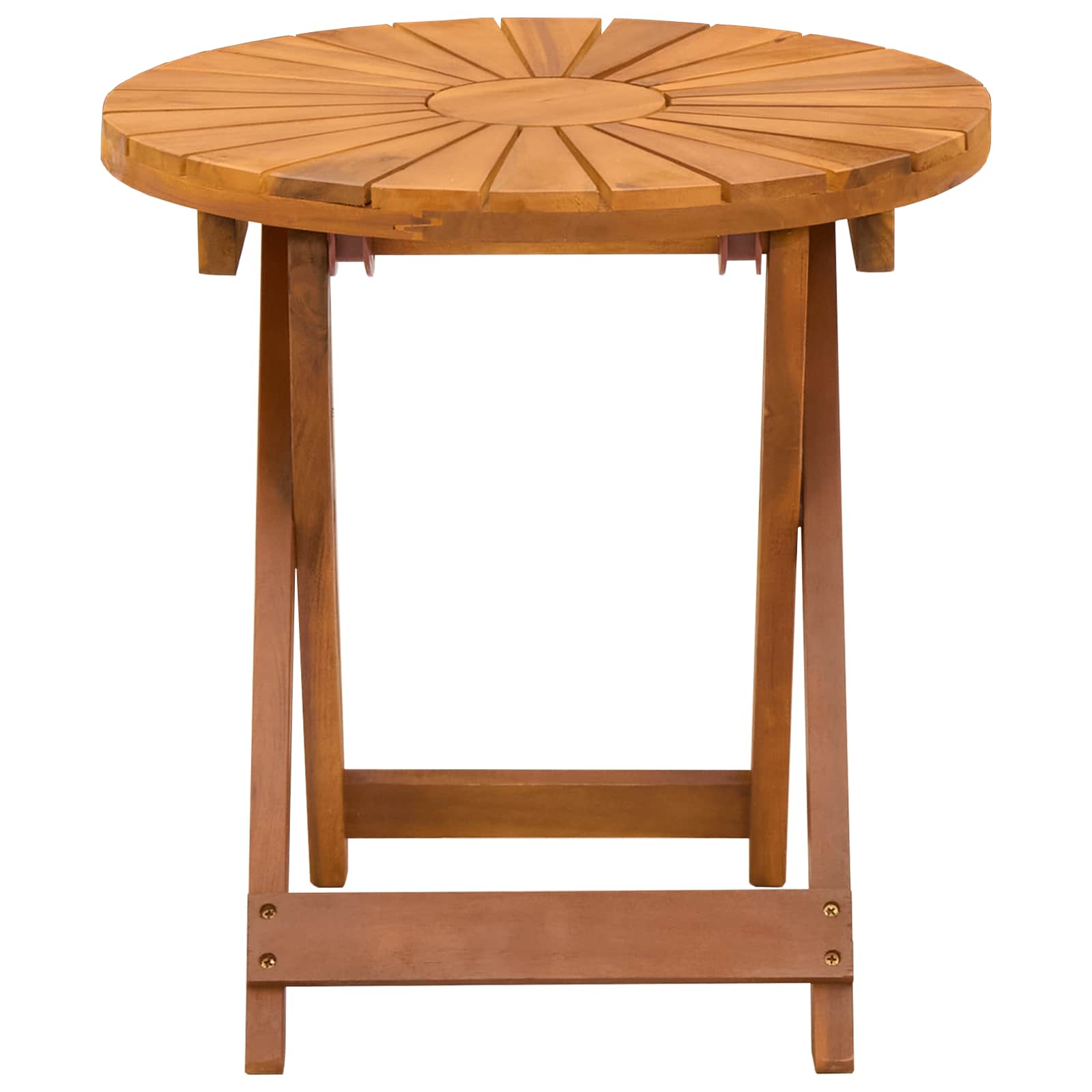 Round Bistro Table Natural Wood 45x45cm
