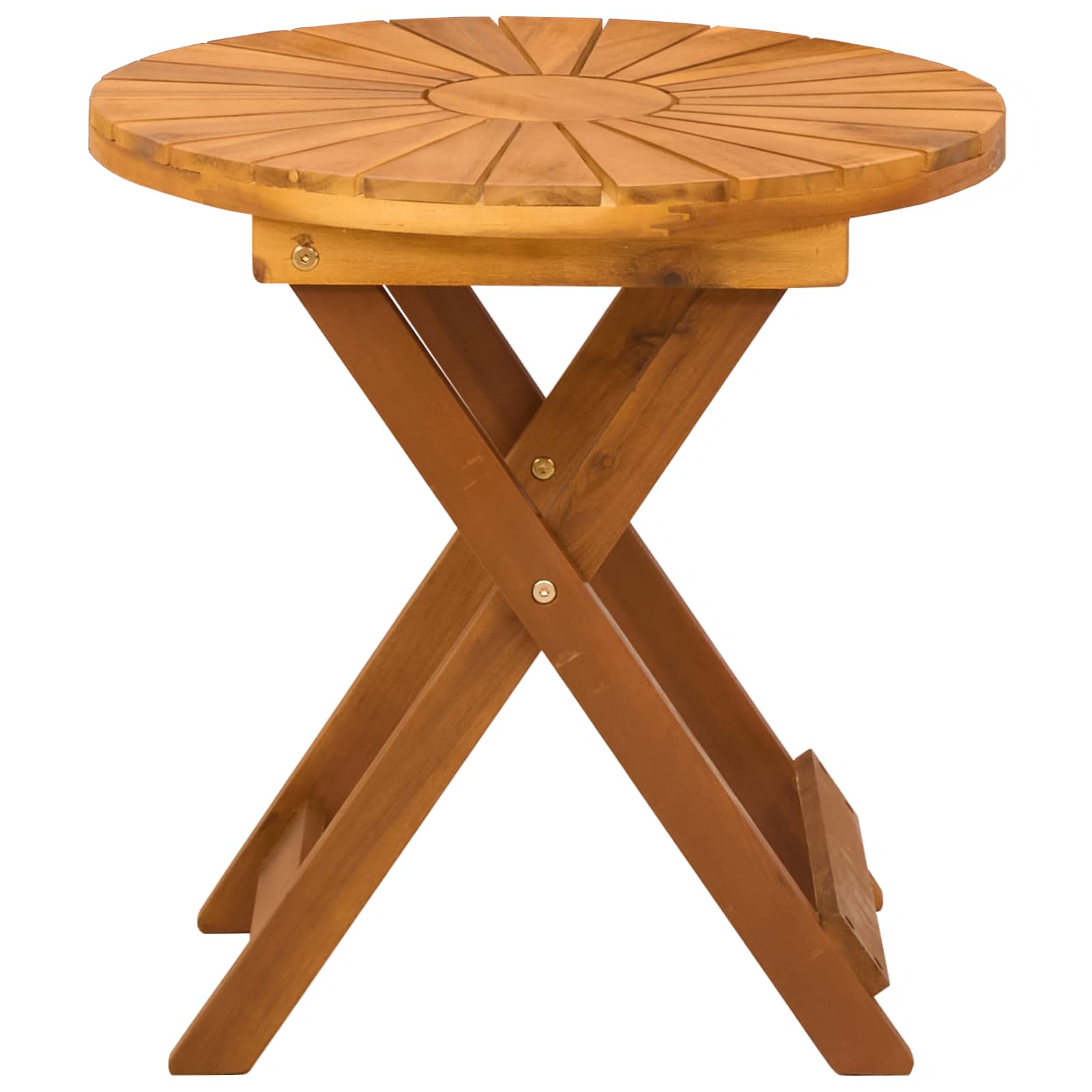 Round Bistro Table Natural Wood 45x45cm