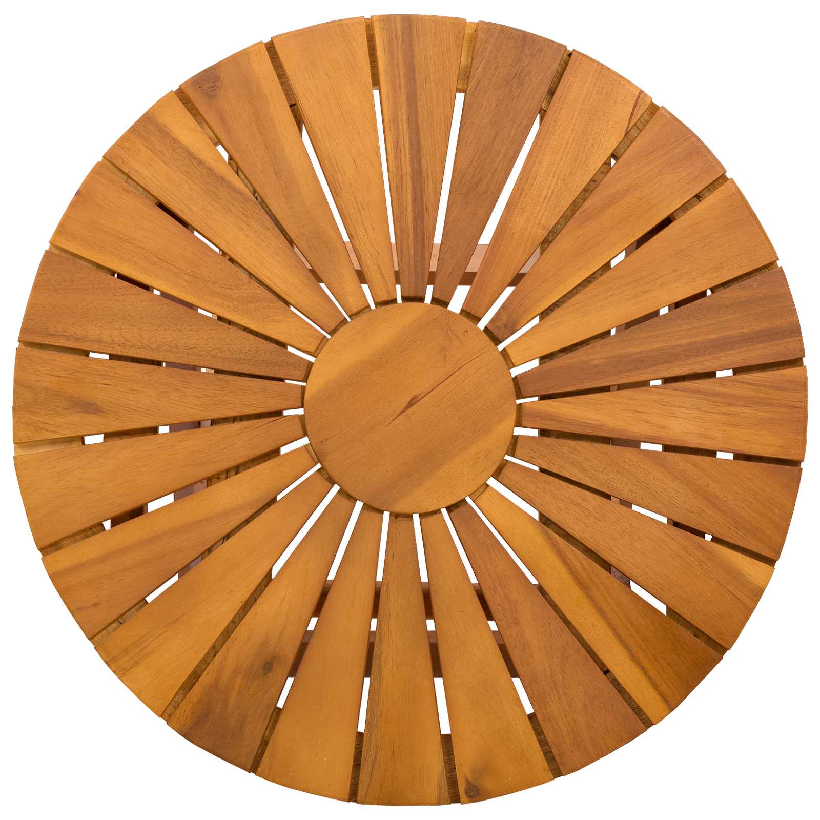 Round Bistro Table Natural Wood 45x45cm