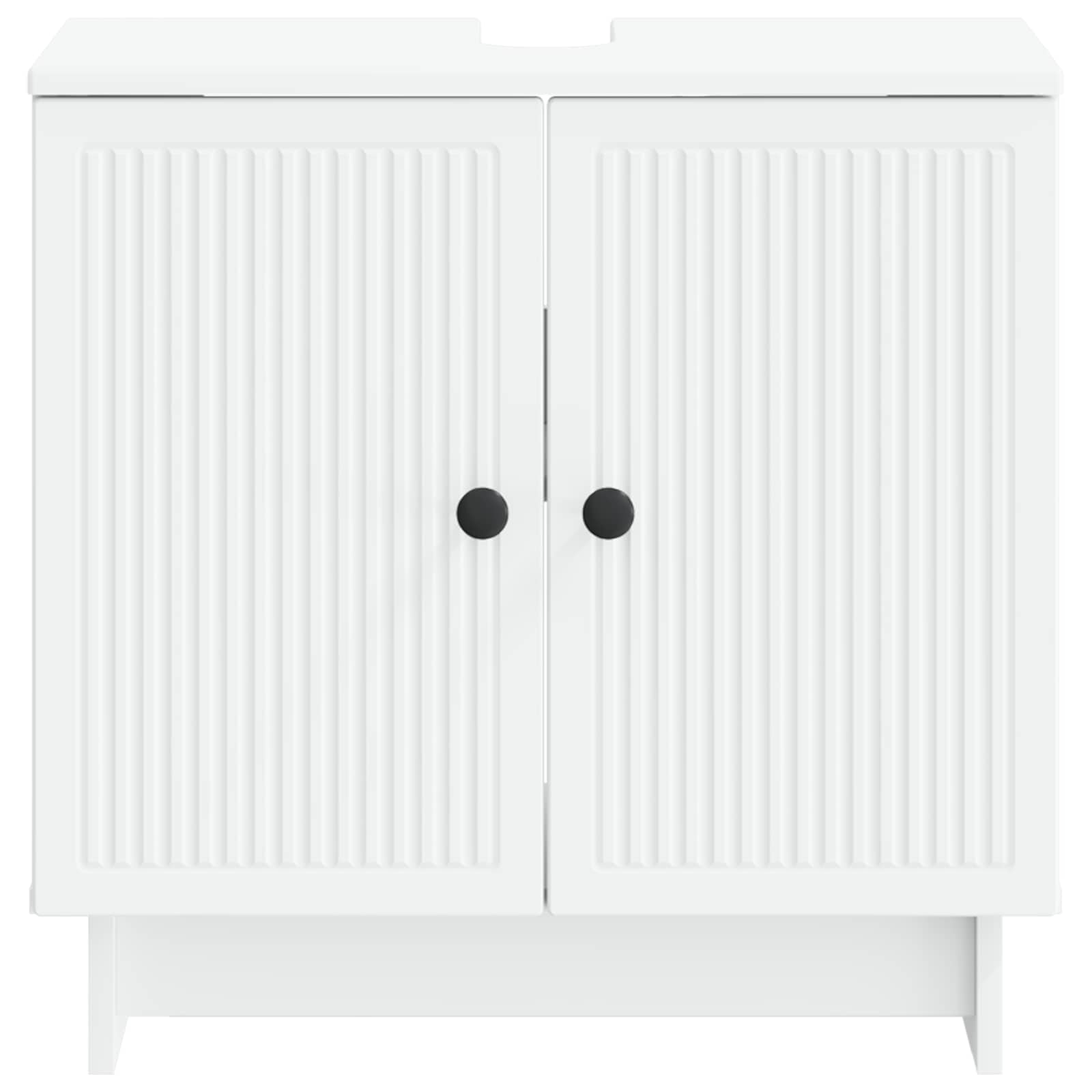 Bathroom Sink Cabinet White Modern 59.5x31.5x59cm