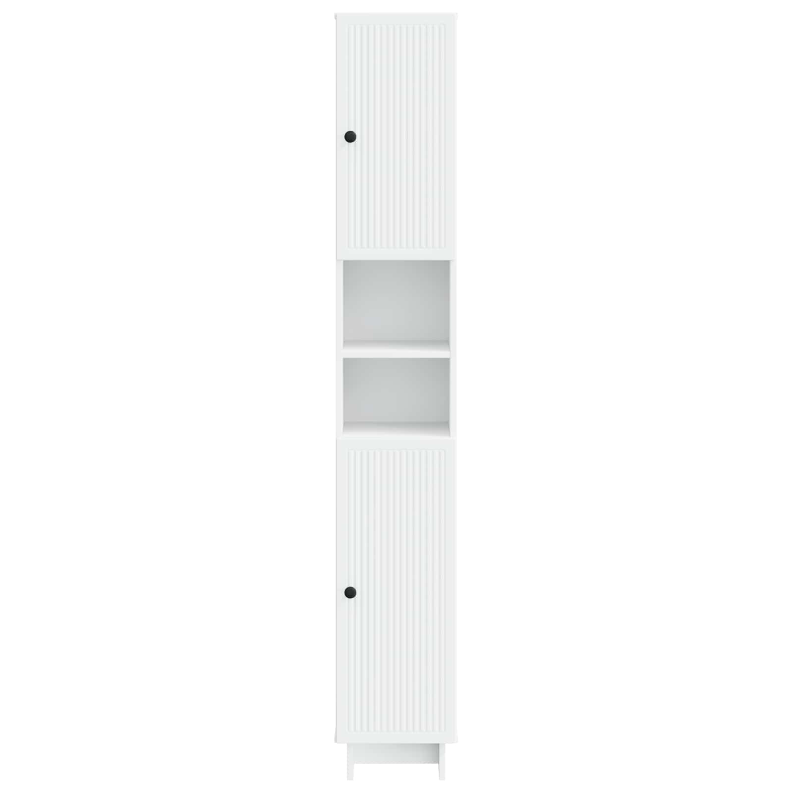 Bathroom Cabinet White Slimline 30x31x190cm