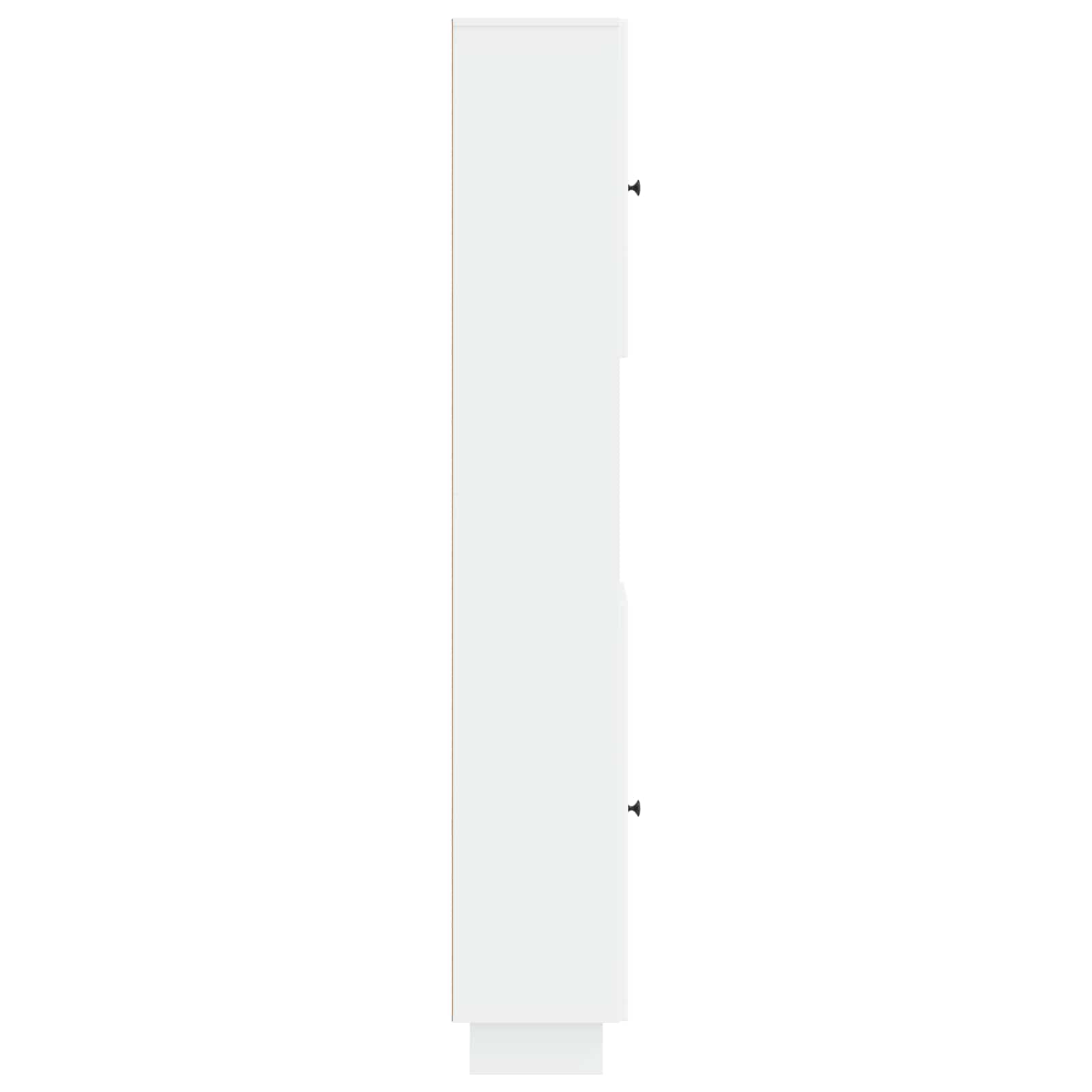 Bathroom Cabinet White Slimline 30x31x190cm