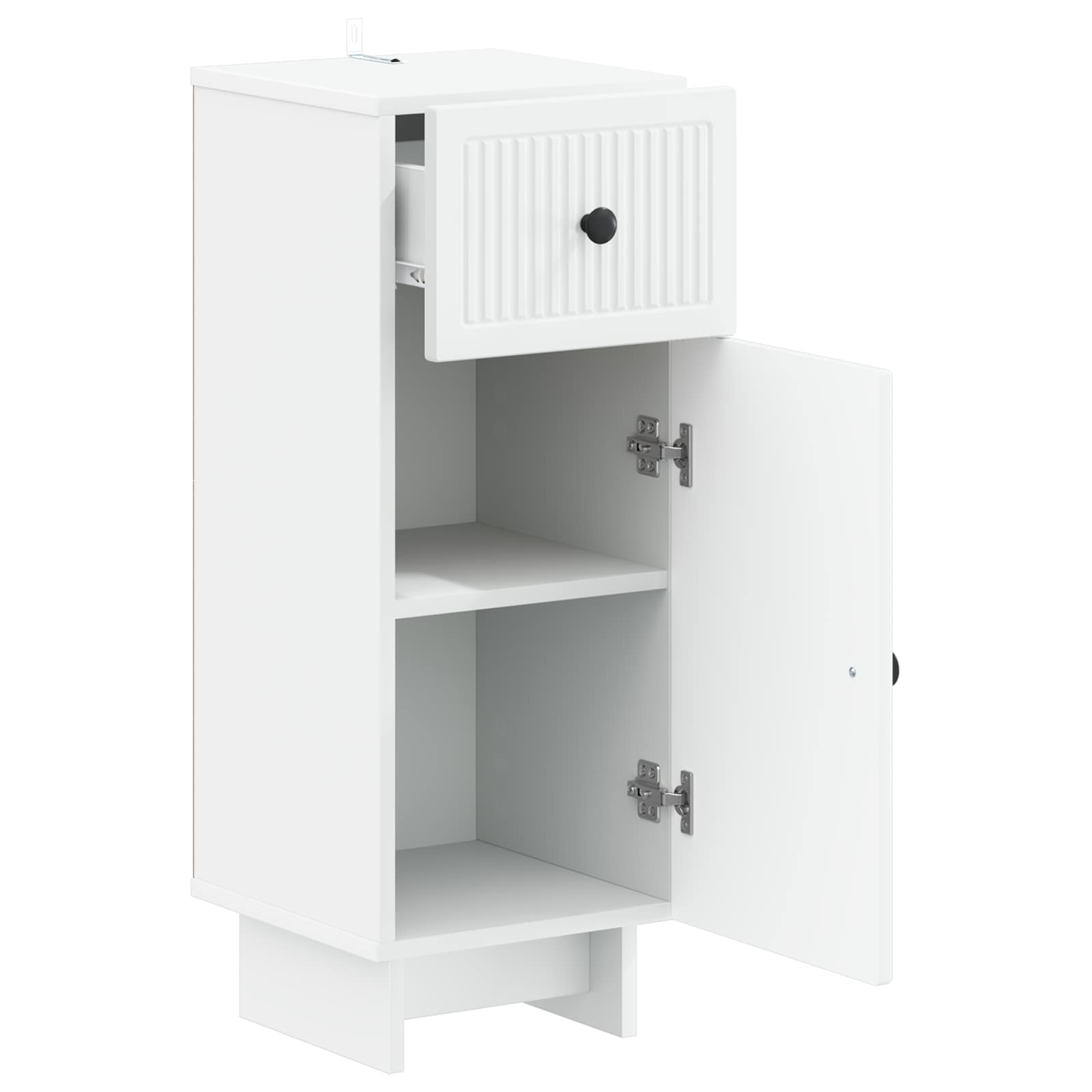 Bathroom Storage Cabinet White Modern 30x31x80cm