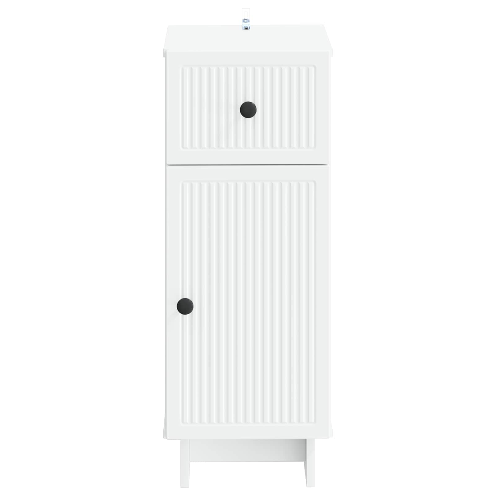 Bathroom Storage Cabinet White Modern 30x31x80cm
