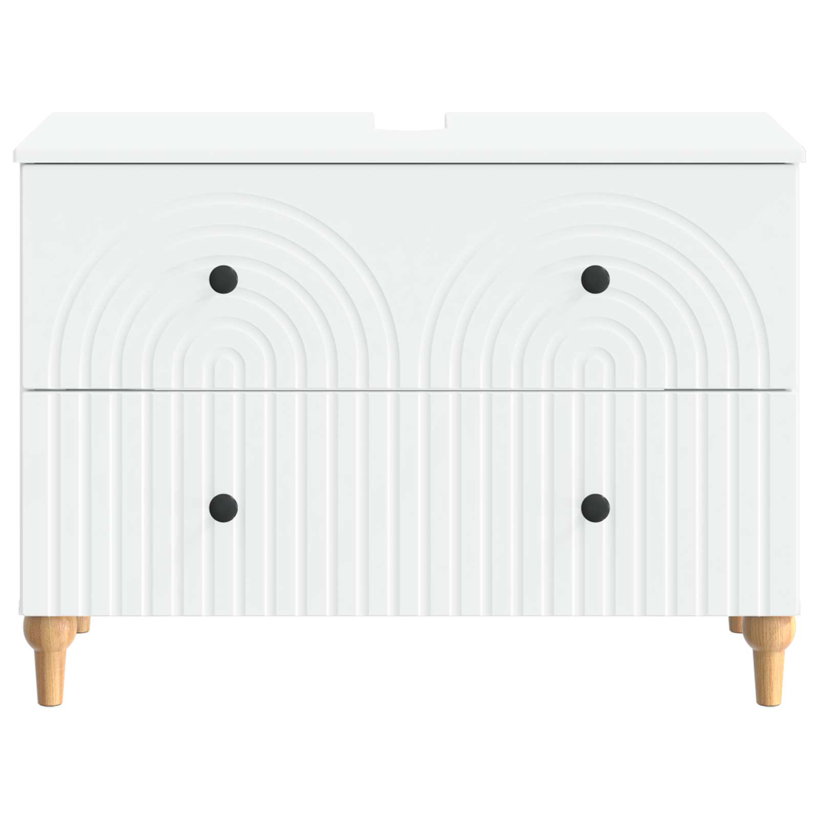 Bathroom Sink Cabinet White Modern 82x41x59cm