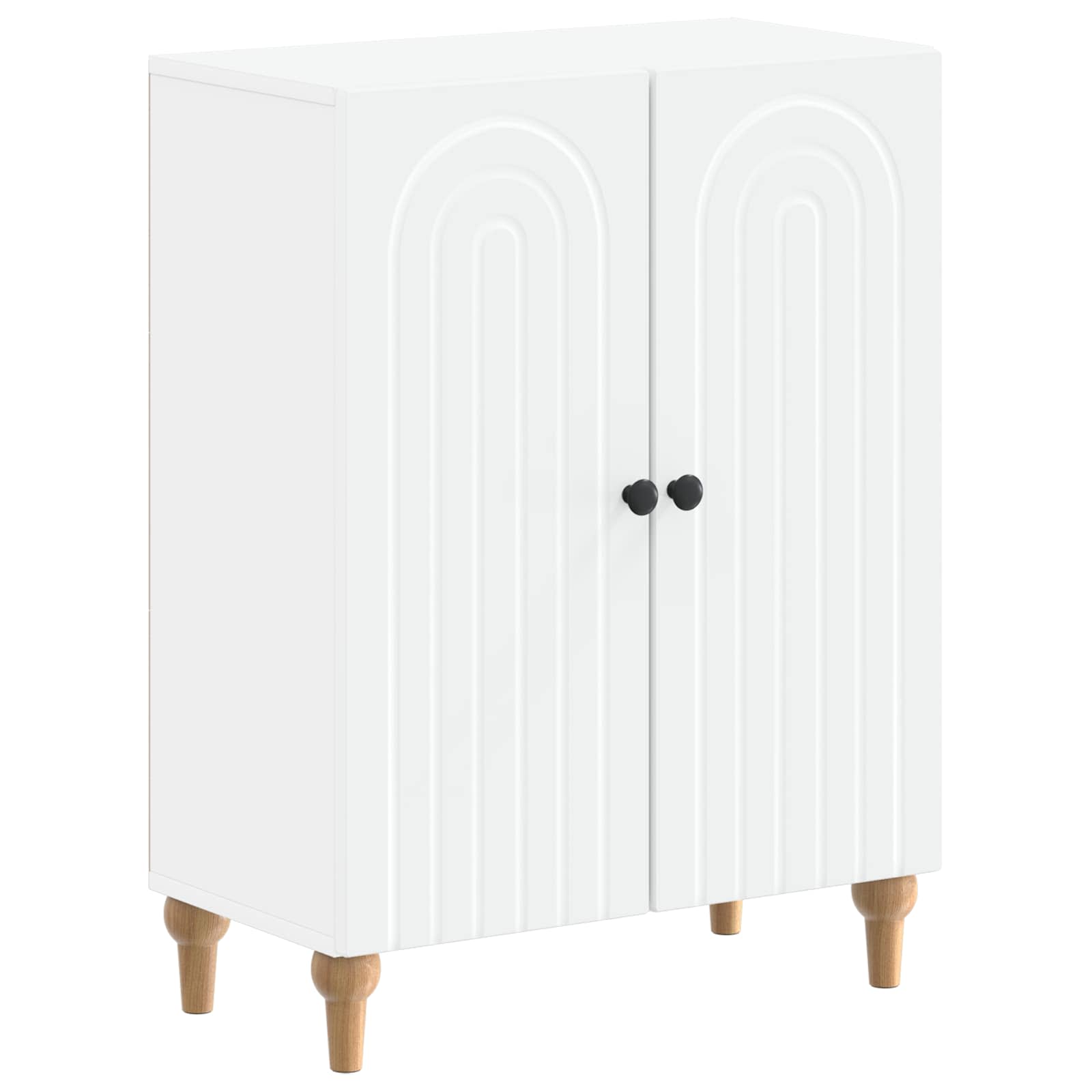 Bathroom Storage Cabinet White Slim 59.5x31x80cm