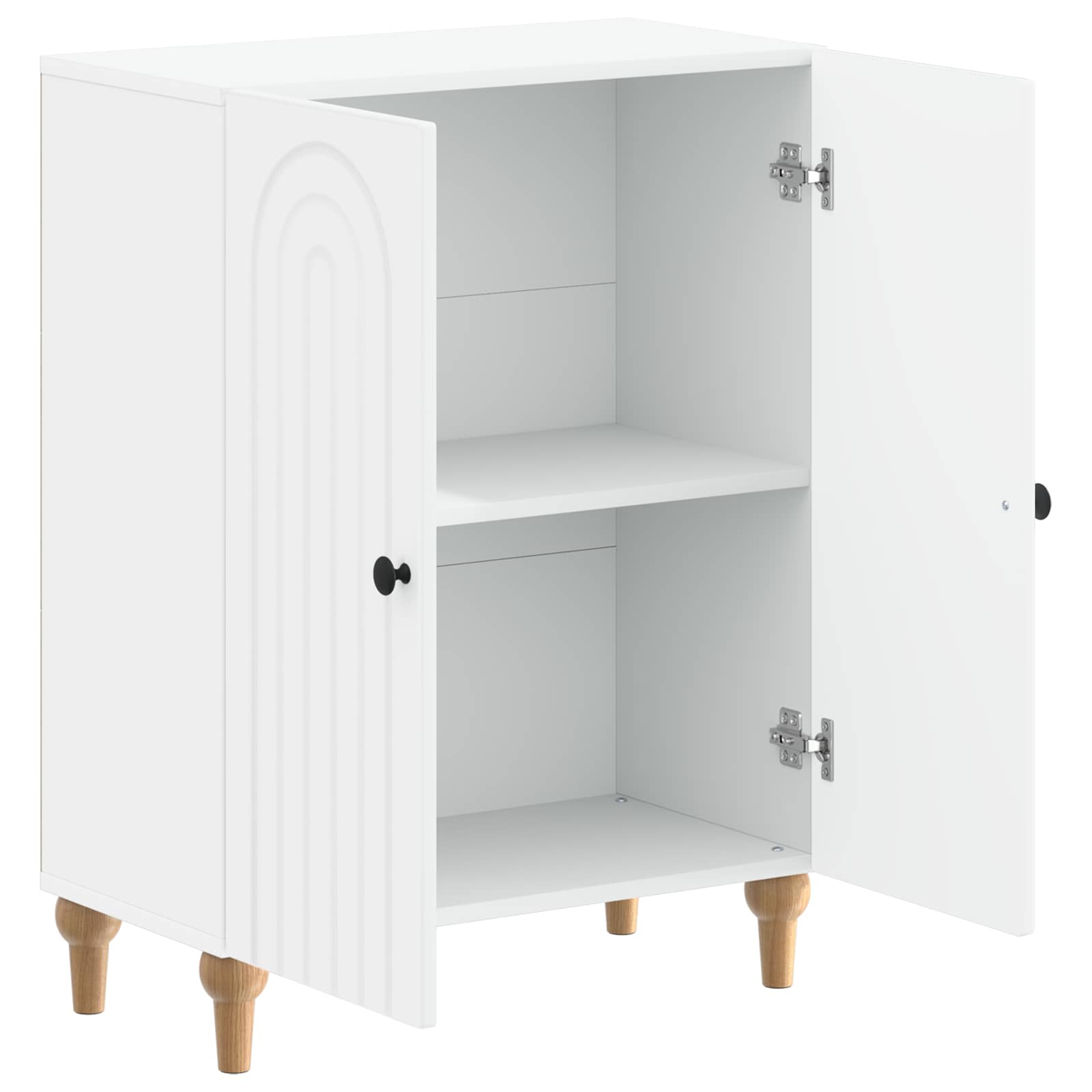 Bathroom Storage Cabinet White Slim 59.5x31x80cm