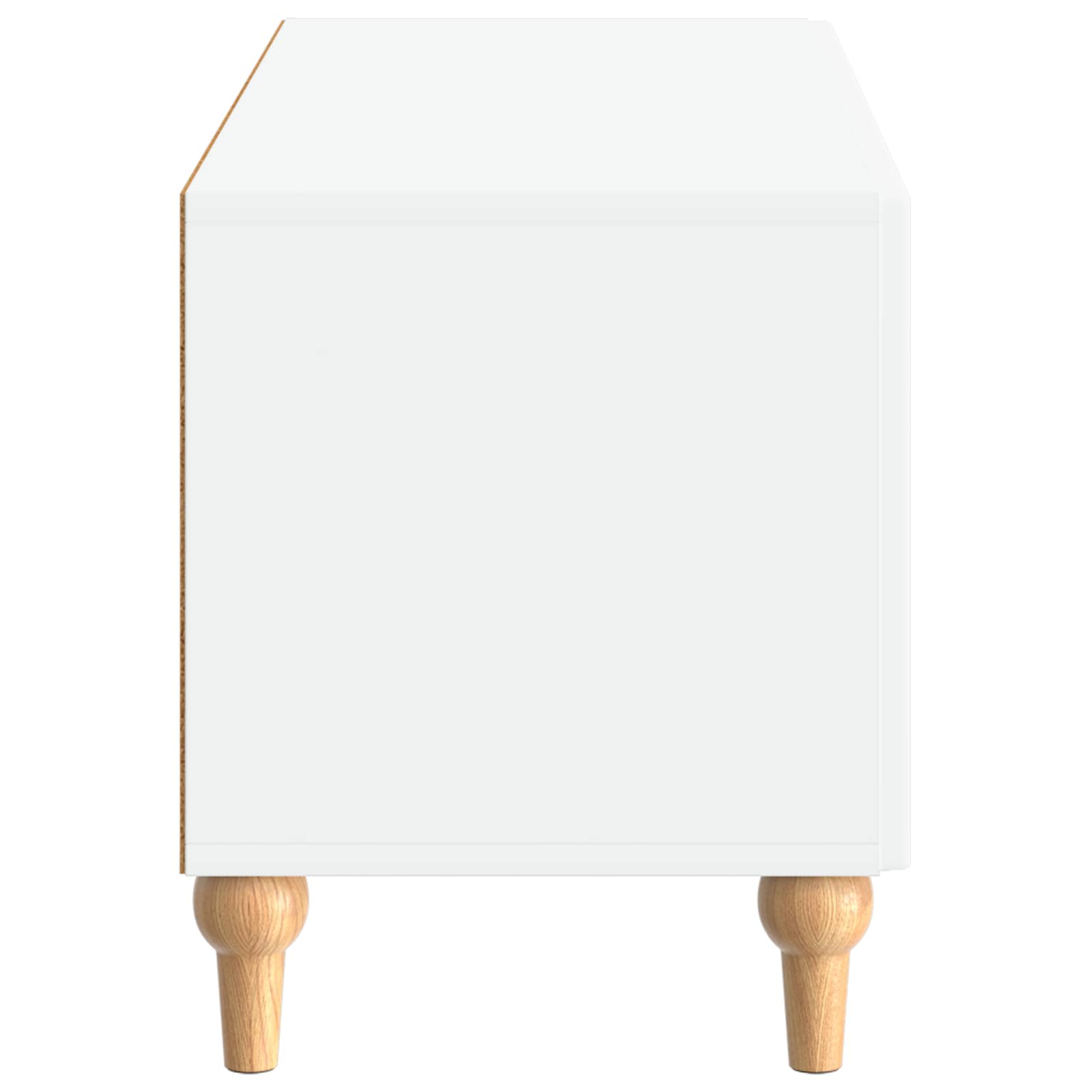 White Engineered Wood Tv Cabinet 98x35x43cm