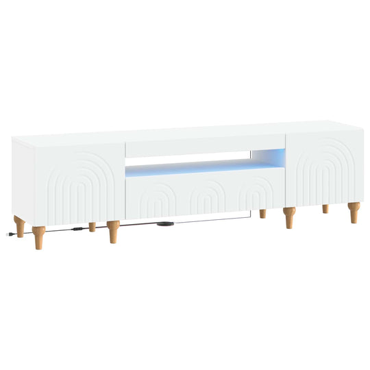 White TV Cabinet Engineered Wood