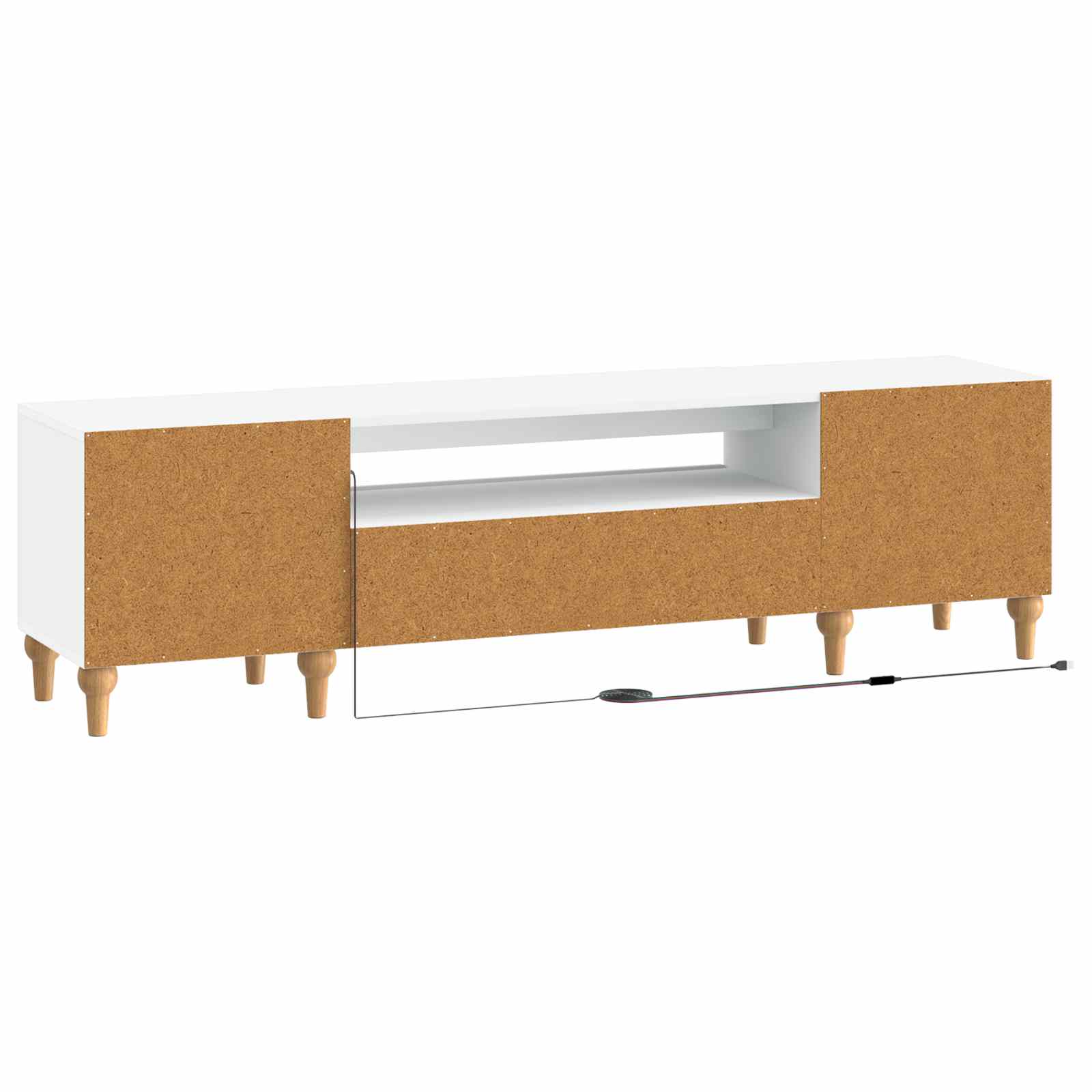 White TV Cabinet Engineered Wood
