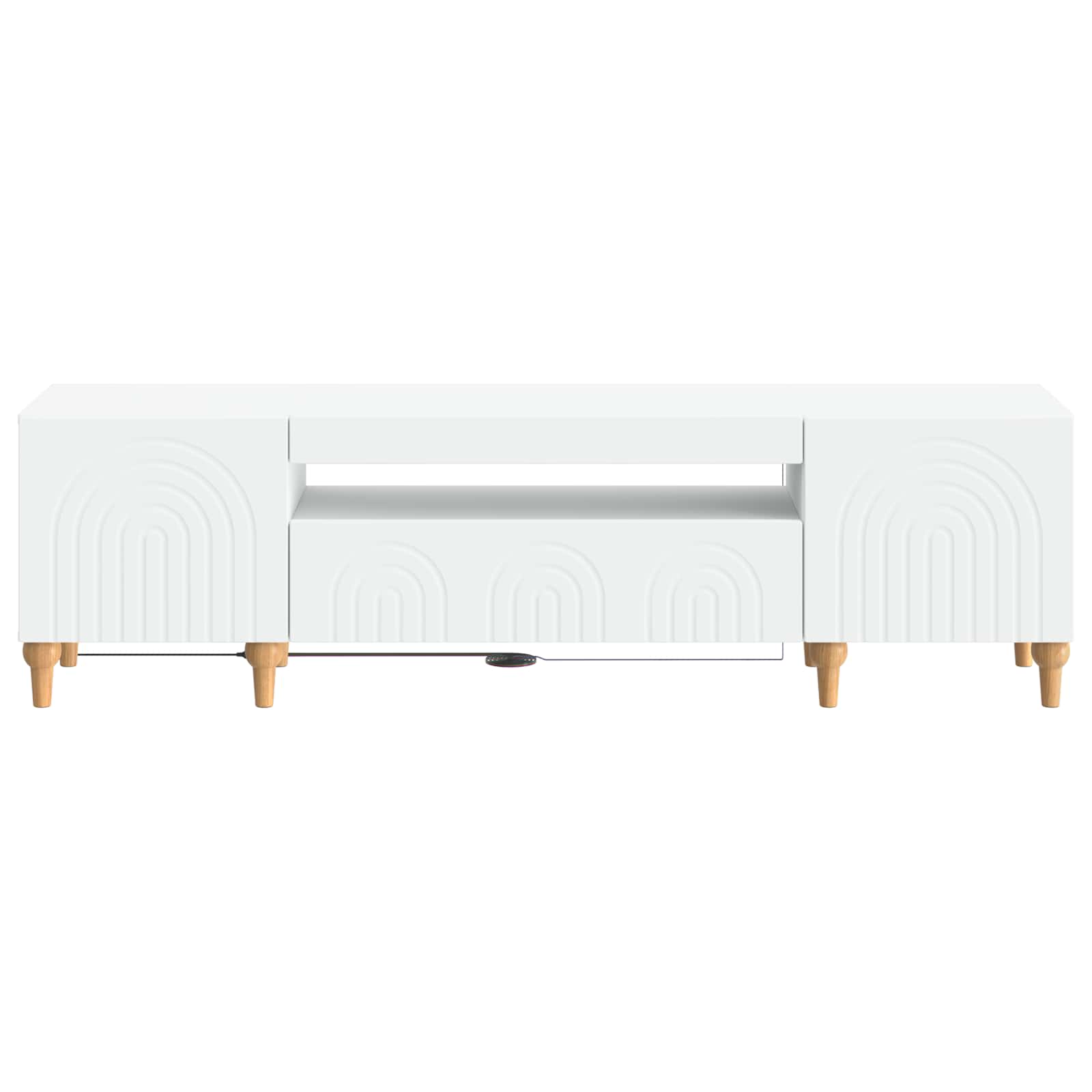 White TV Cabinet Engineered Wood