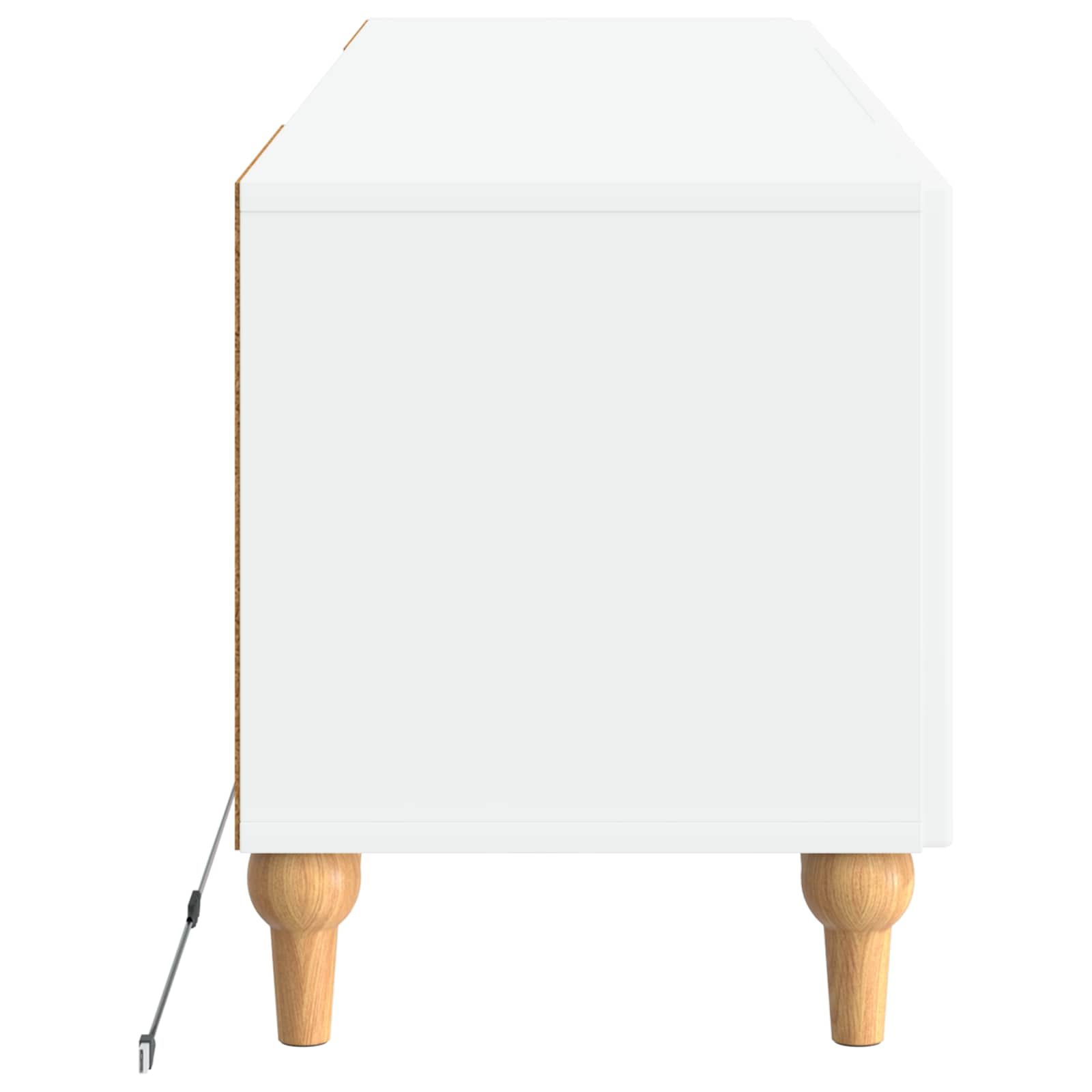 White TV Cabinet Engineered Wood