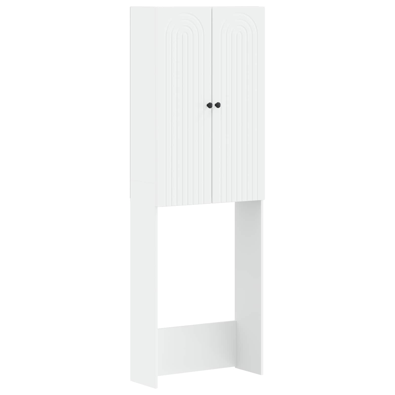 Bathroom Cabinet White Slimline 66 cm x 25.5 cm x 190 cm