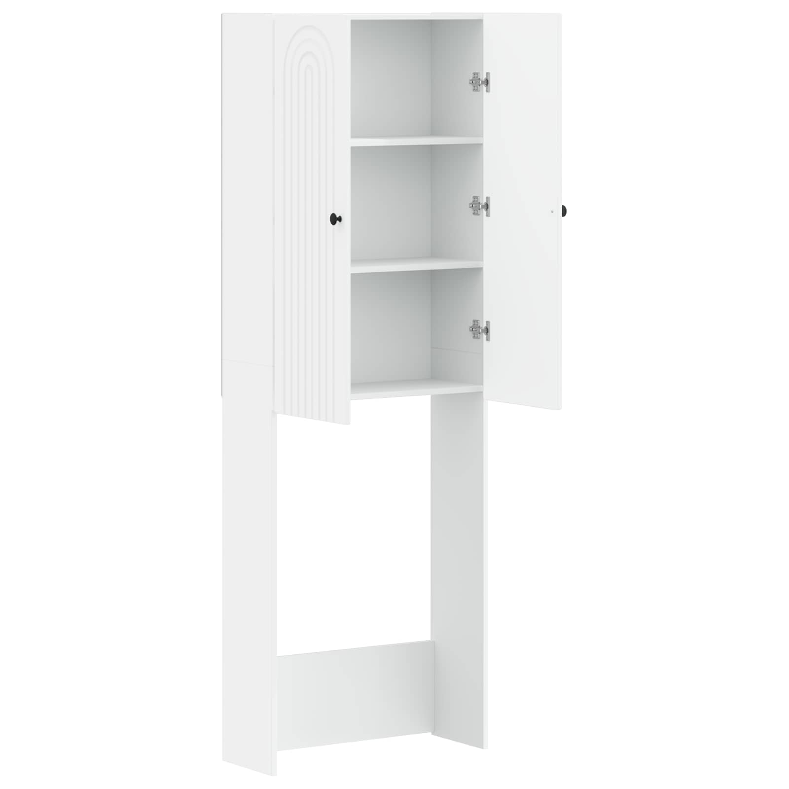 Bathroom Cabinet White Slimline 66 cm x 25.5 cm x 190 cm