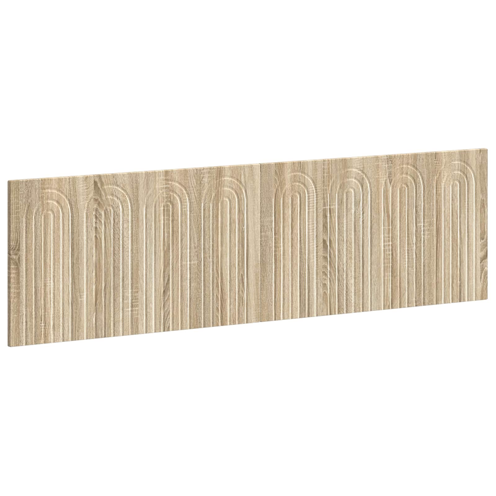 Wall Headboard Brown Engineered Wood 180.5 cm x 3 cm x 50 cm