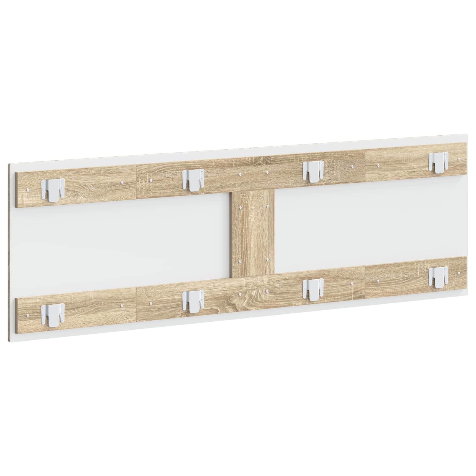 Wall Headboard Brown Engineered Wood 161 cm x 3 cm x 50 cm