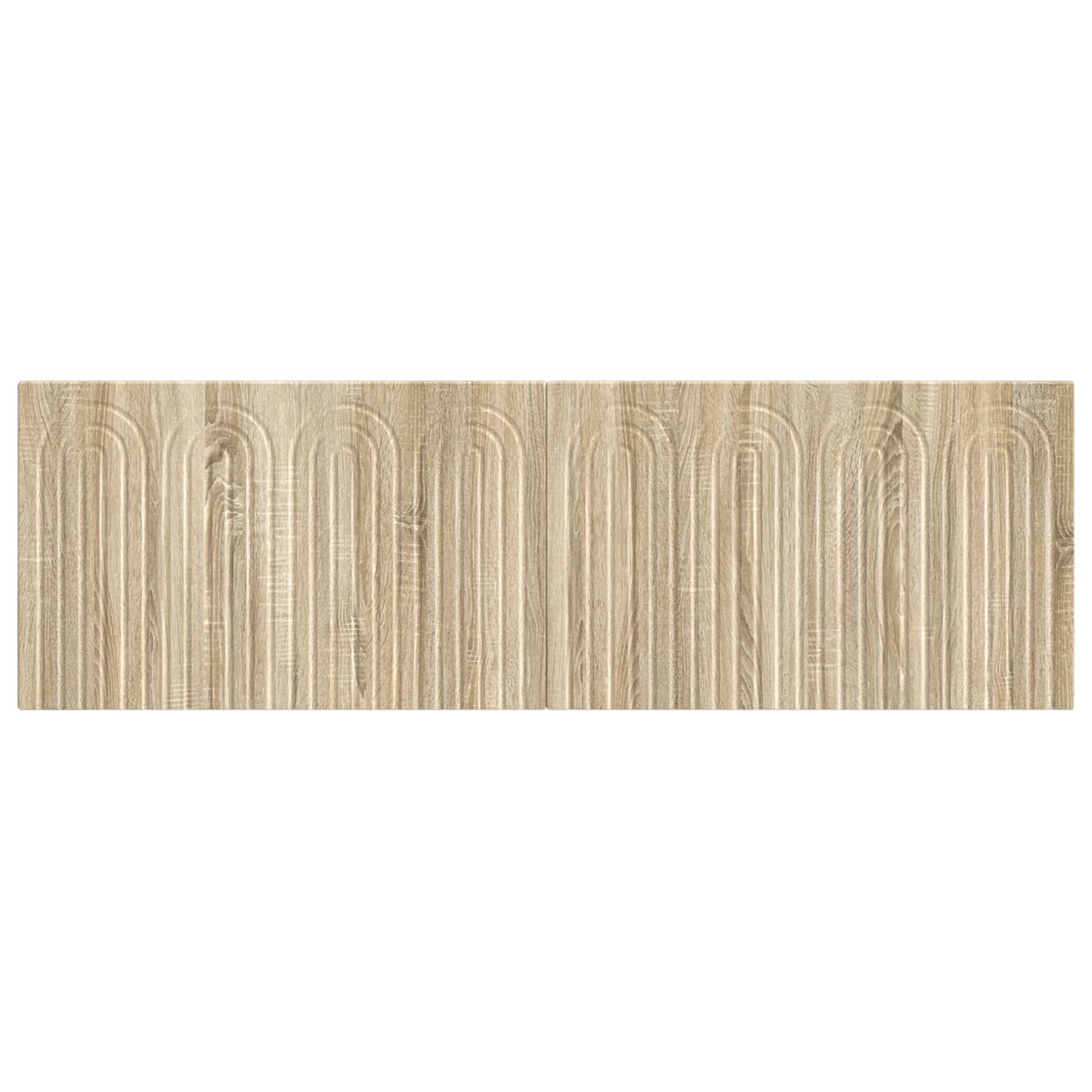 Wall Headboard Brown Engineered Wood 161 cm x 3 cm x 50 cm
