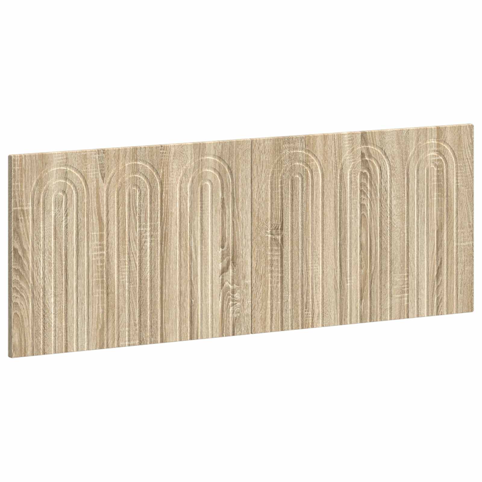 Wall Headboard Brown Engineered Wood 142 cm x 3 cm x 50 cm