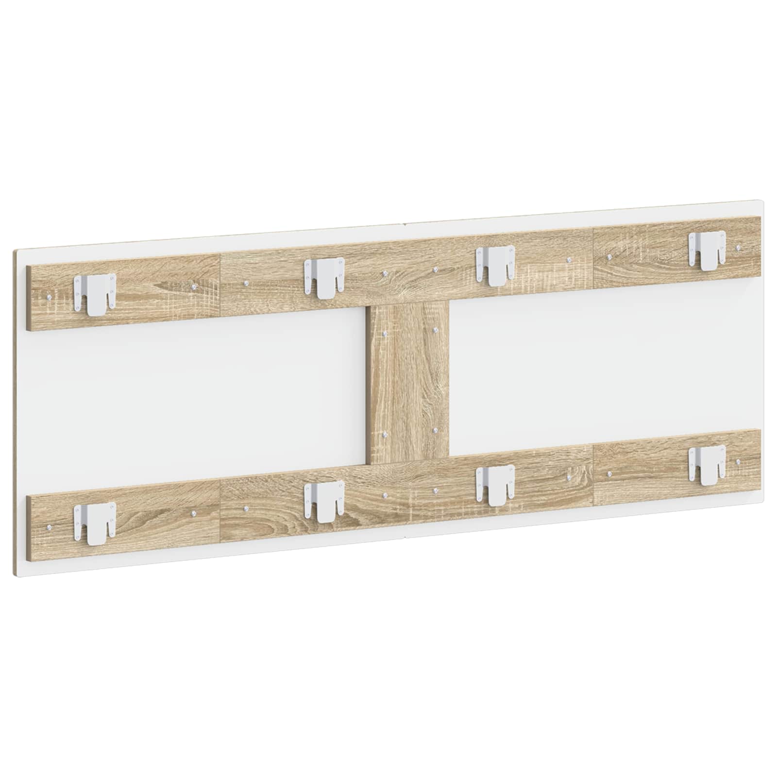 Wall Headboard Brown Engineered Wood 142 cm x 3 cm x 50 cm