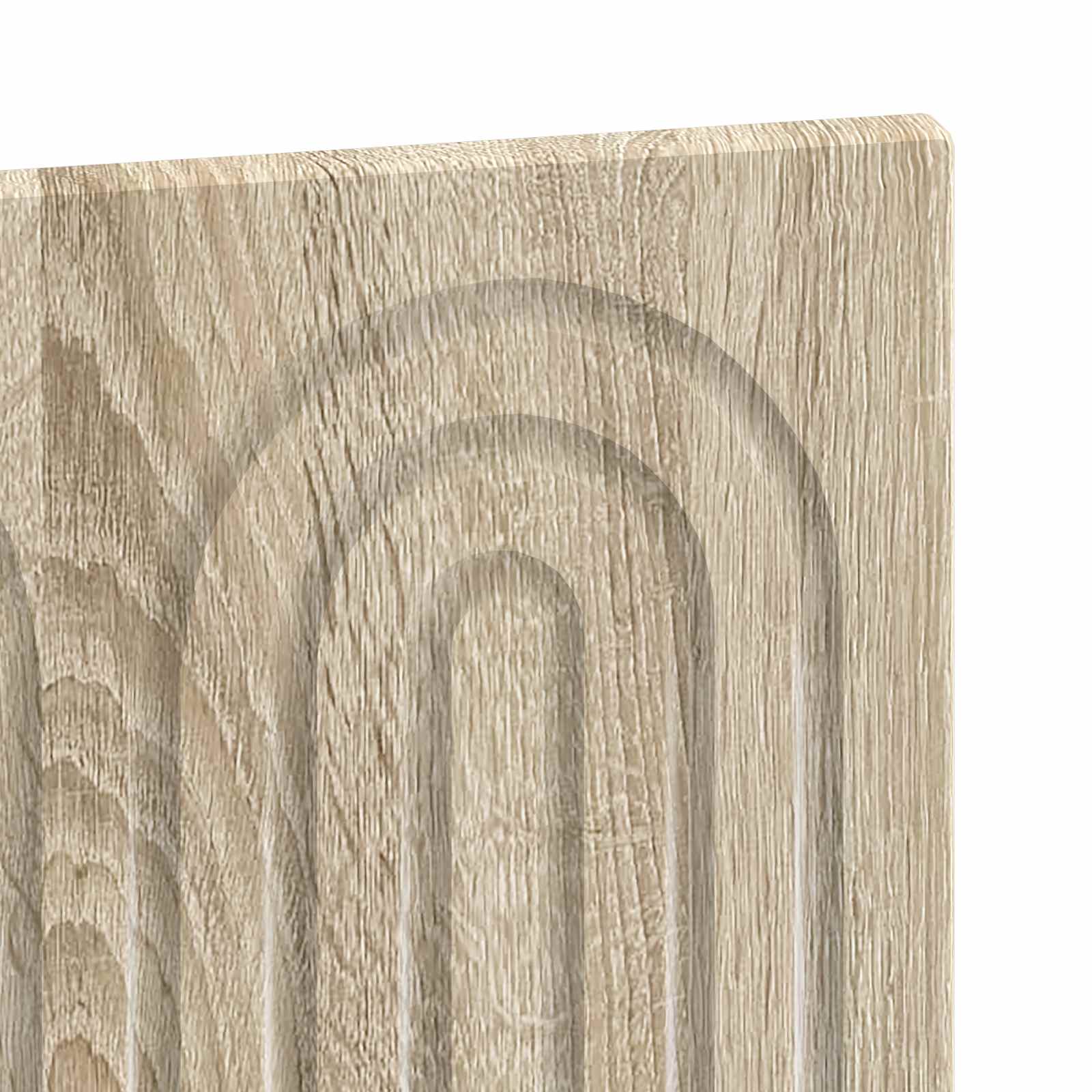 Wall Headboard Brown Engineered Wood 123 cm x 3 cm x 50 cm